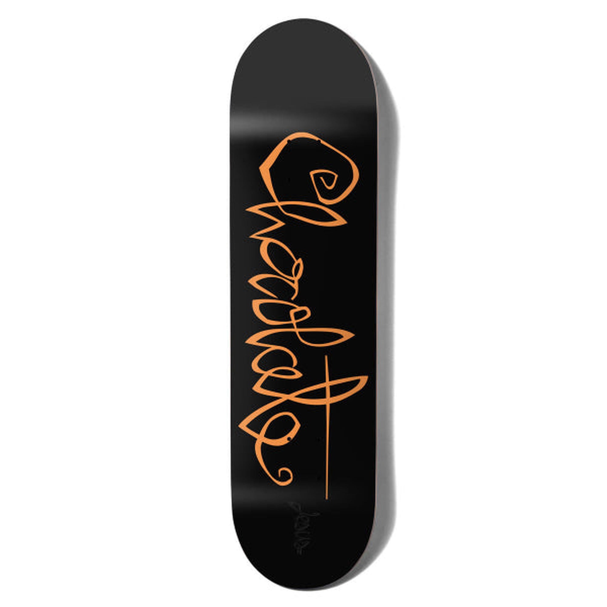 Chocolate Fernandez OG Script 8.25" x 31.875" Black Skateboard Deck