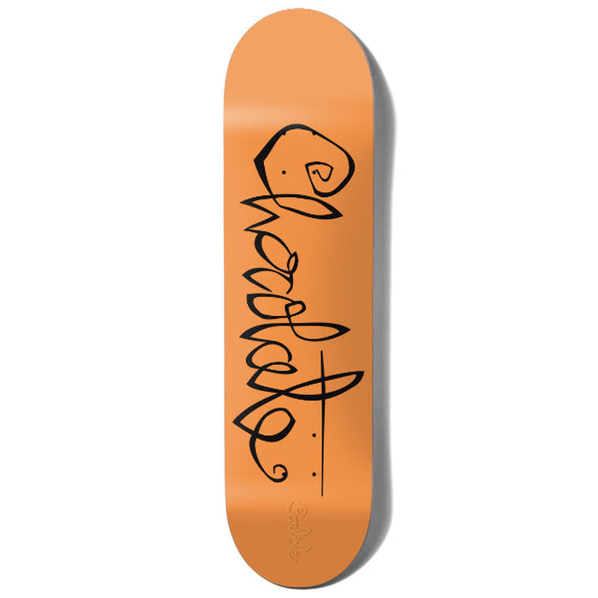Chocolate Aikens OG Script 8.25" x 31.875" Golden Yellow Skateboard Deck