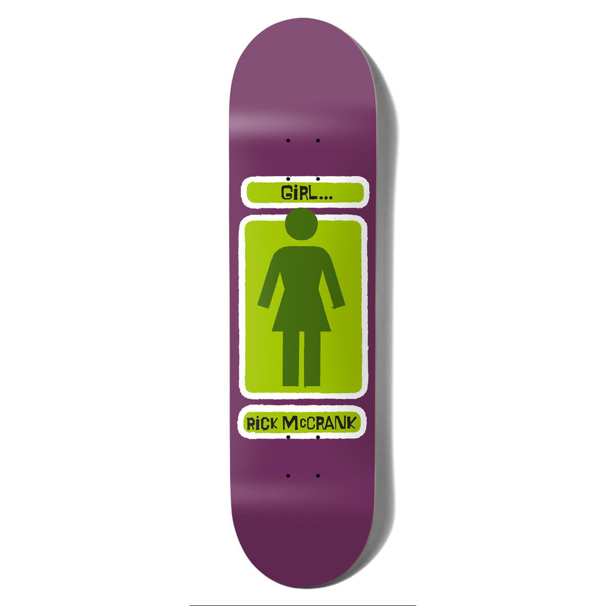 Girl McCrank Hand Shakers 8.5" x 31.875" Purple Skateboard Deck