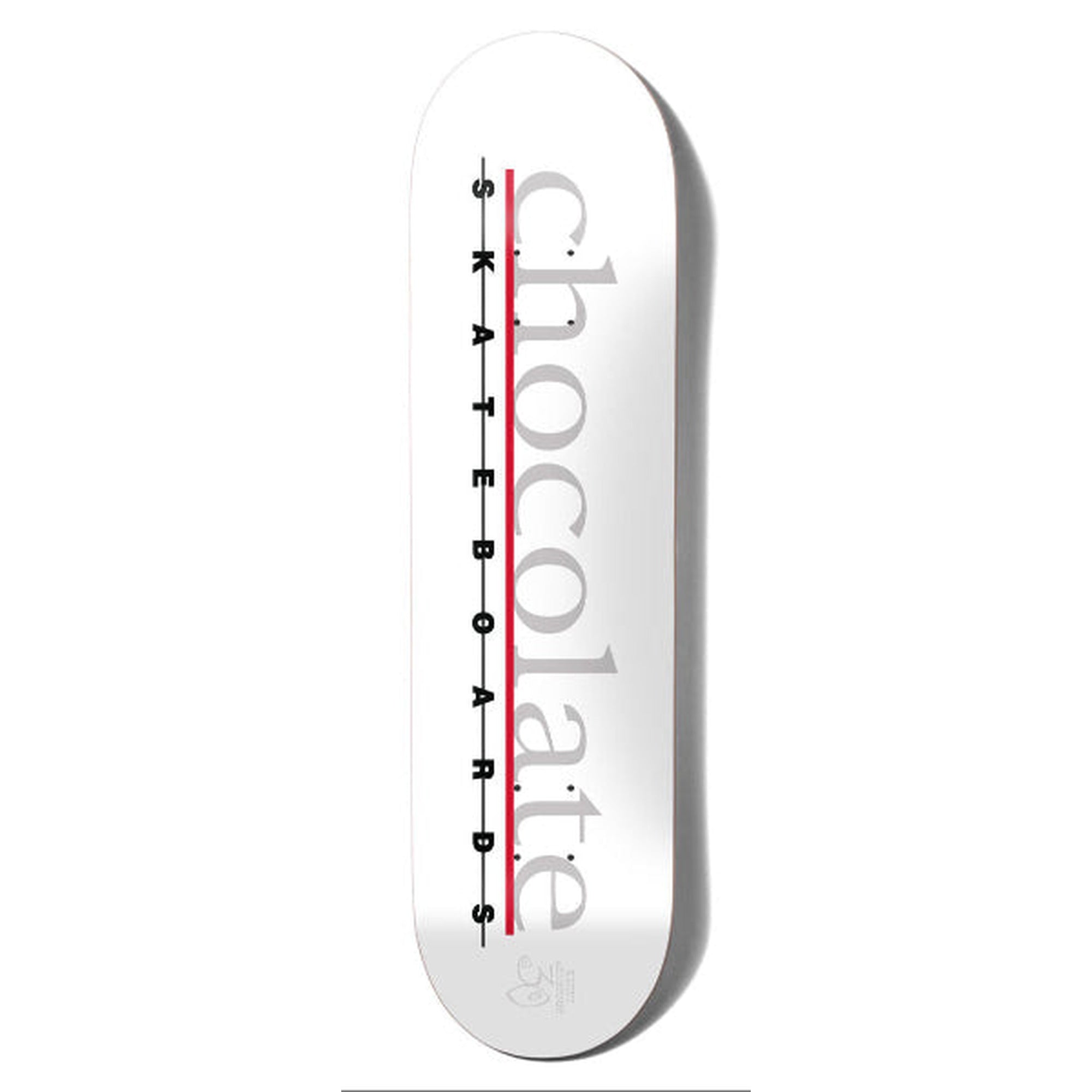 Chocolate Anderson Bar Logo 8.25" x 31.75" White Skateboard Deck