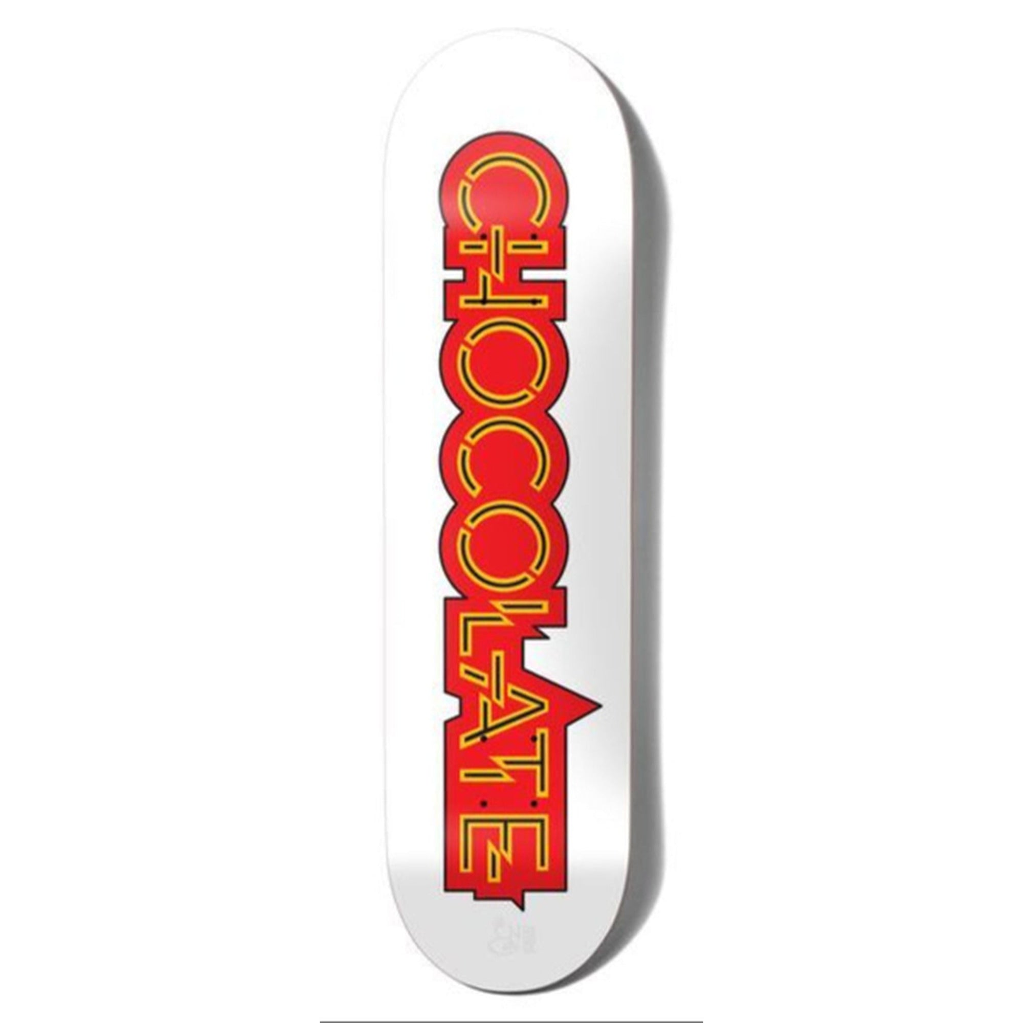 Chocolate Capps Parliament 8.25" x 31.875" White Skateboard Deck