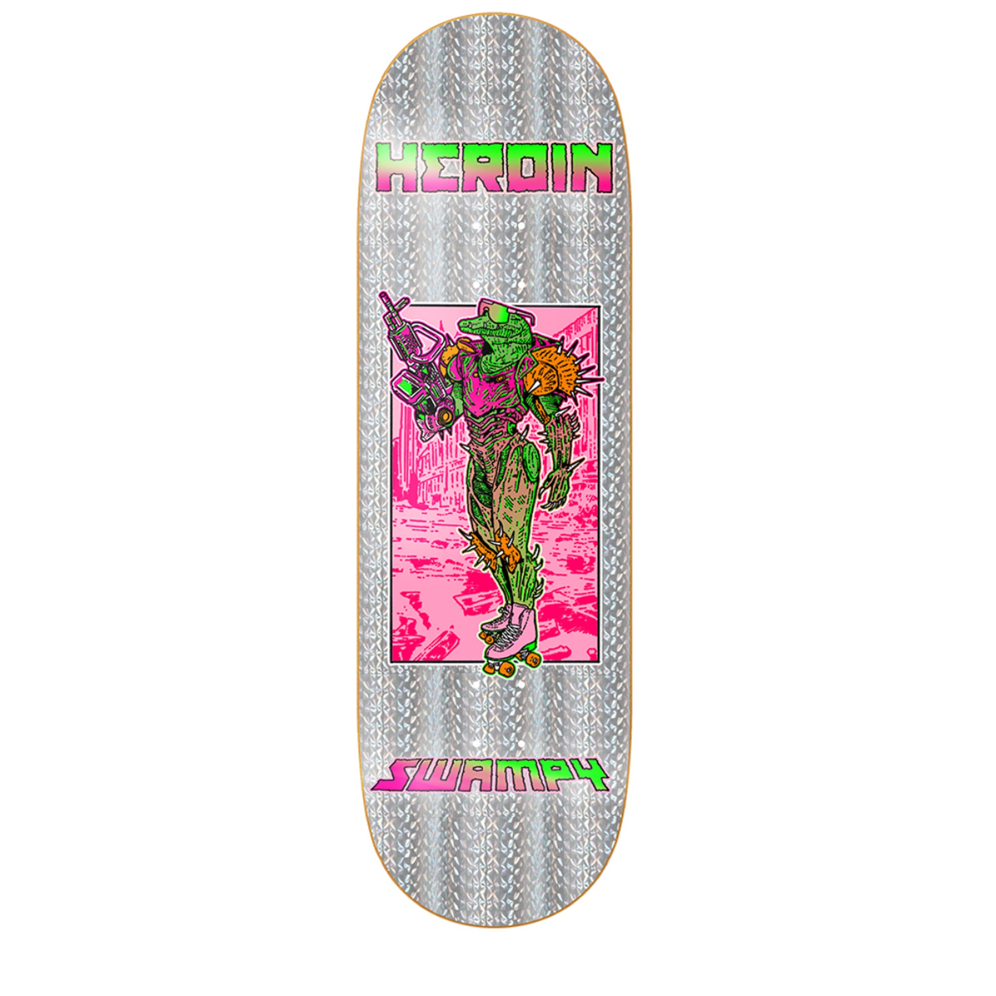Heroin Swampy Hellscape 10" x 32" Skateboard Deck