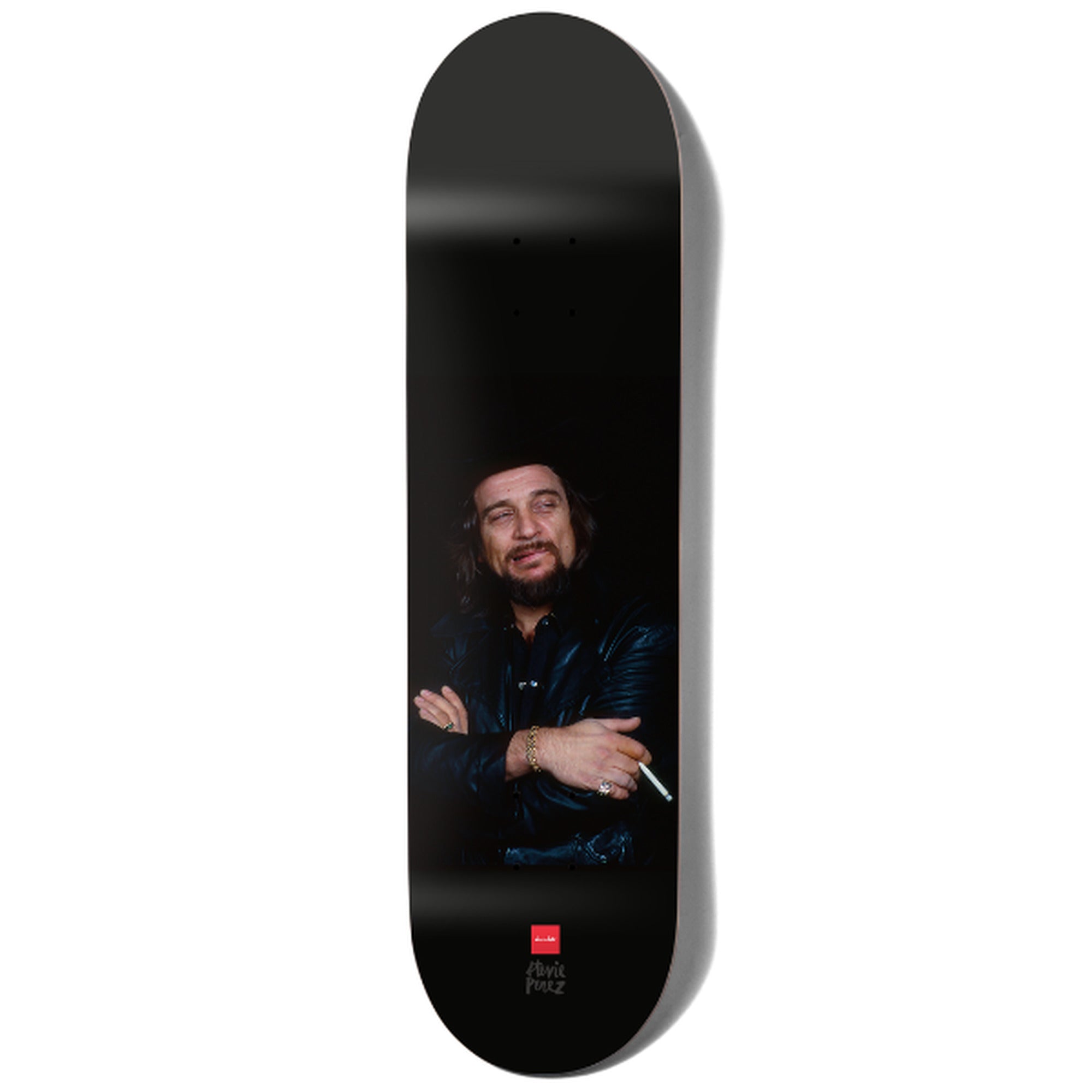 Chocolate Perez Jennings Twin Tip 8.5" X 31.875" Black Skateboard Deck