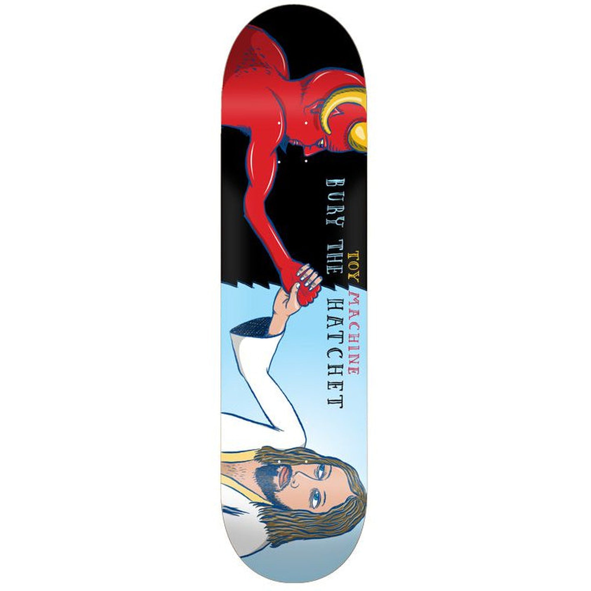 Toy Machine Bury The Hatchet 8.25” x 32" Multi Color Skateboard Deck