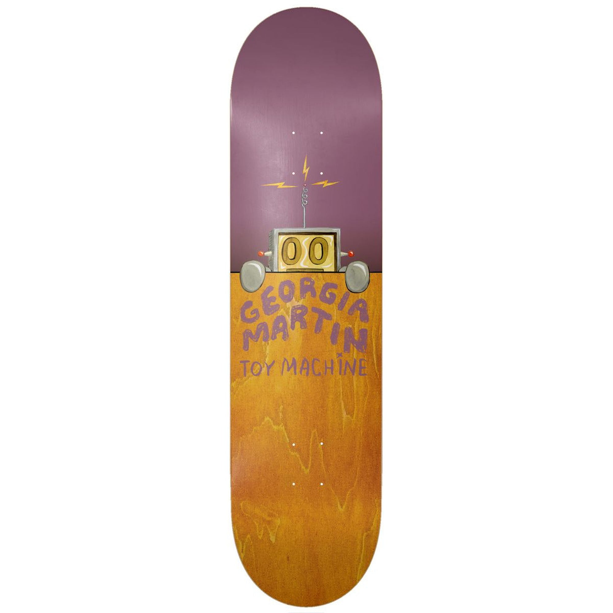 Toy Machine George Martin Fence 8.38” Purple Skateboard Deck