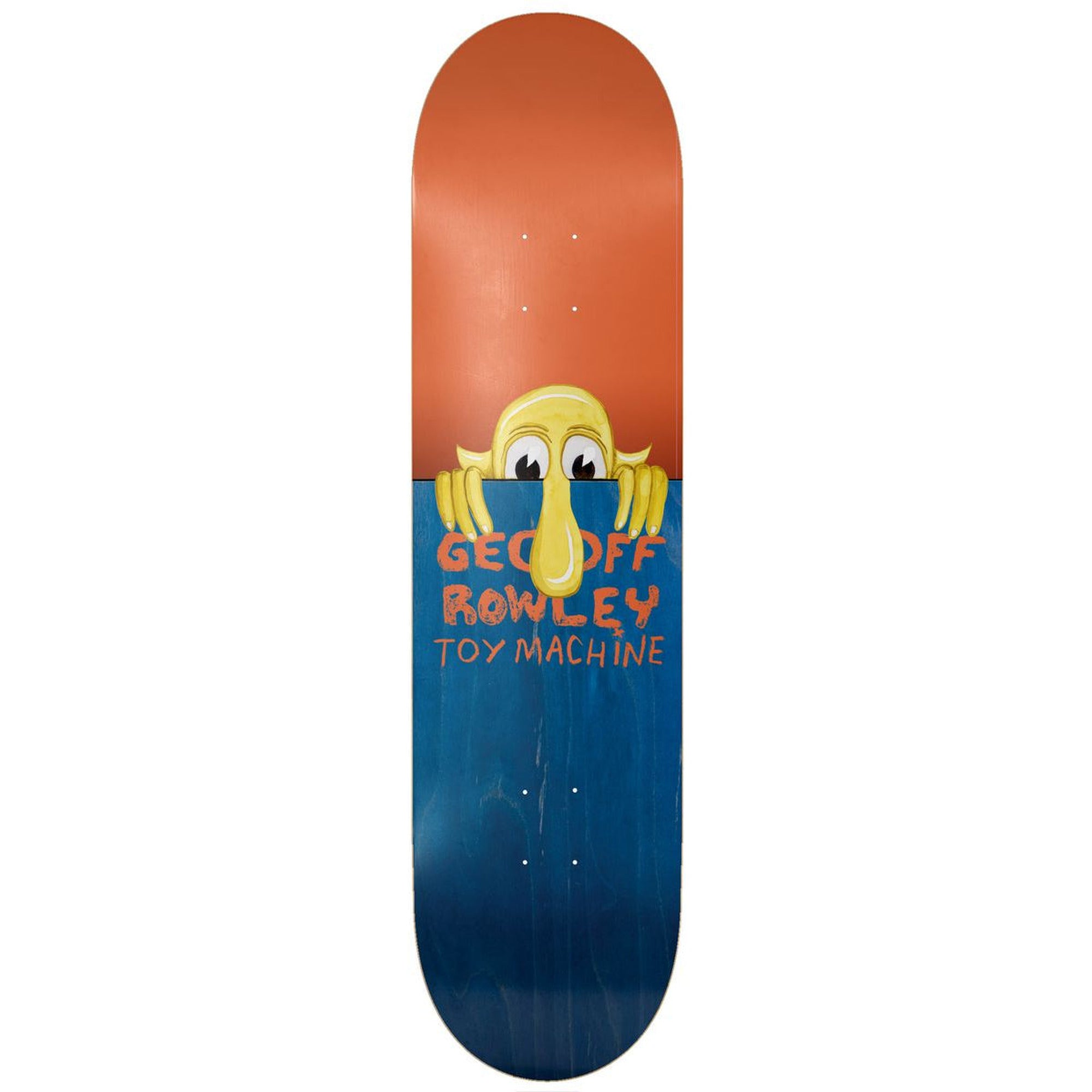 Toy Machine George Rowley Fence 8.5” x 31.75" Orange Skateboard Deck