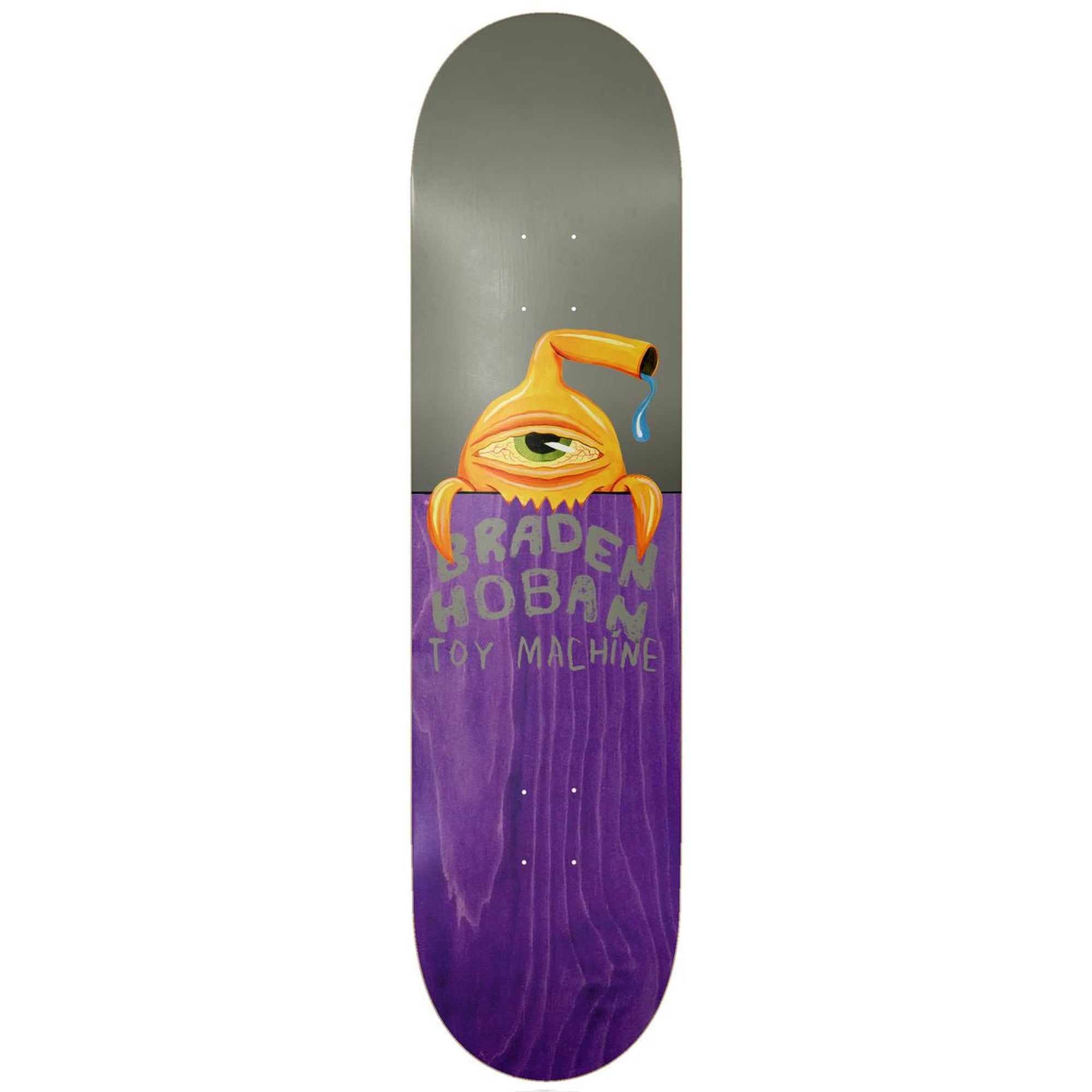 Toy Machine Hoban Fence 8” x  31.84" Gray Skateboard Deck