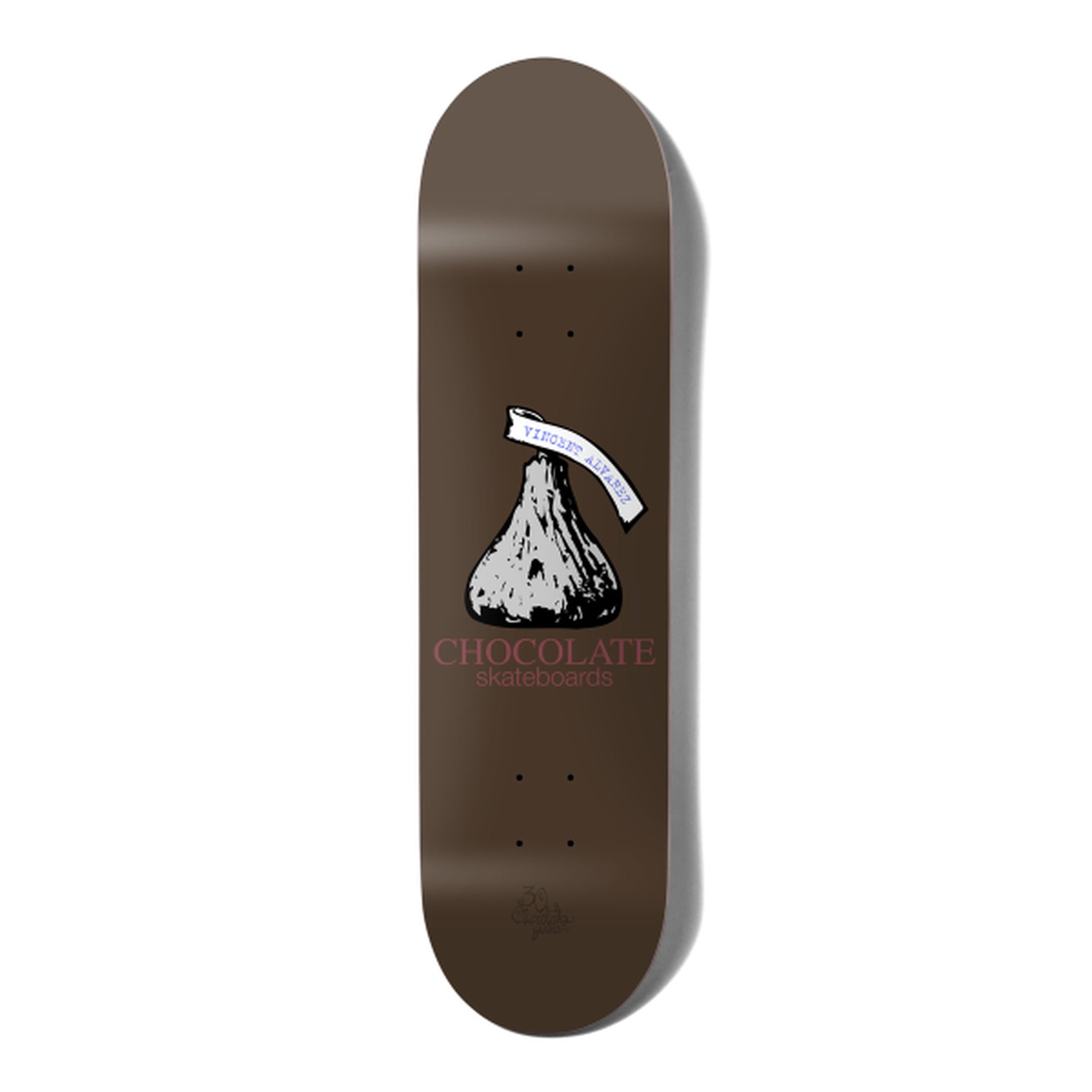 Chocolate Alvarez Kiss 8.25" X 31.875" Brown Skateboard Deck