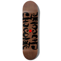 Chocolate Roberts Ink Blot 8.25" x 31.875" Brown Skateboard Deck