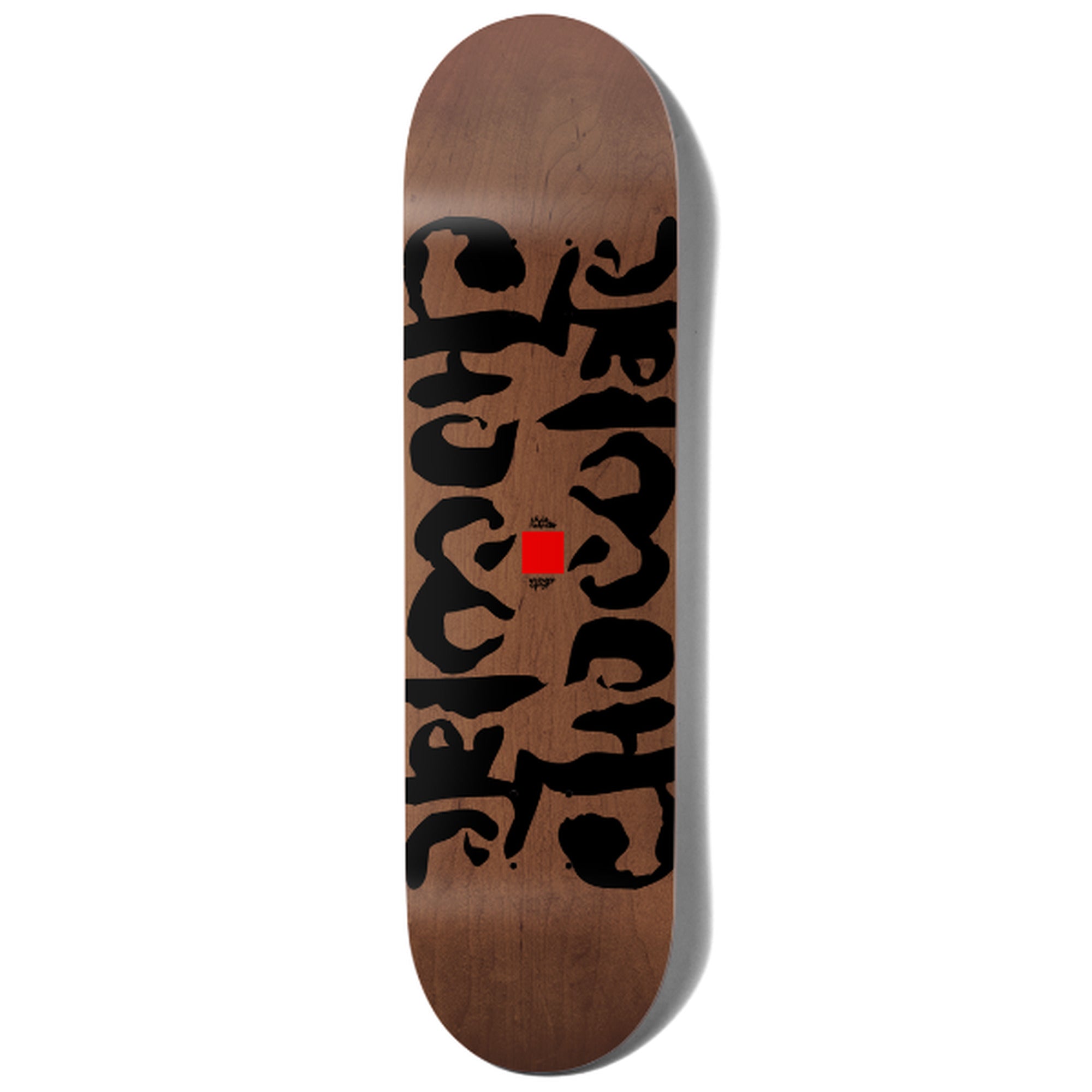 Chocolate Roberts Ink Blot 8.25" x 31.875" Brown Skateboard Deck