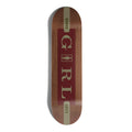 Girl Davis Serif 7.75" X 31.125" Brown Skateboard Deck