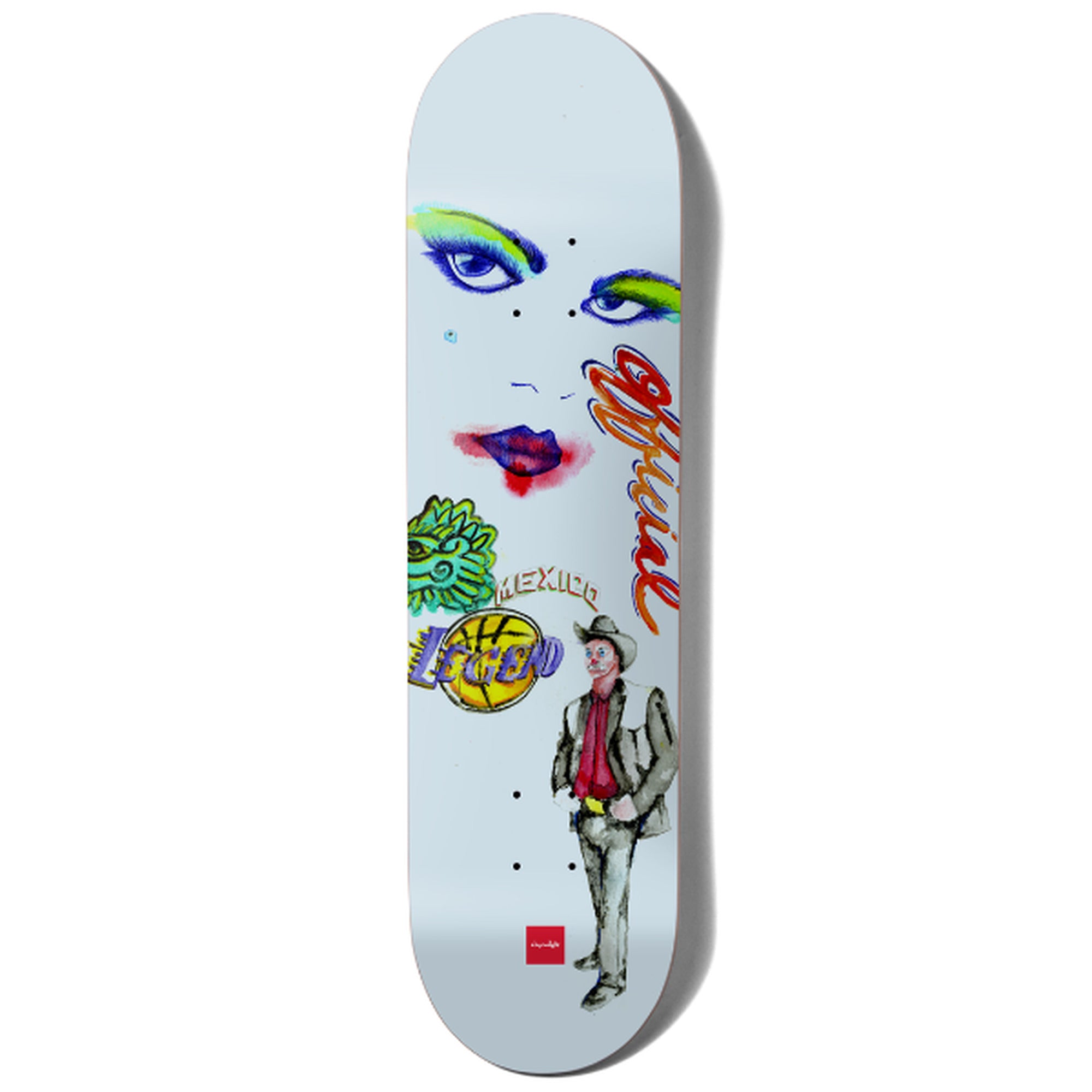 Chocolate Perez Art Official 8.4" x 32" Blue Skateboard Deck
