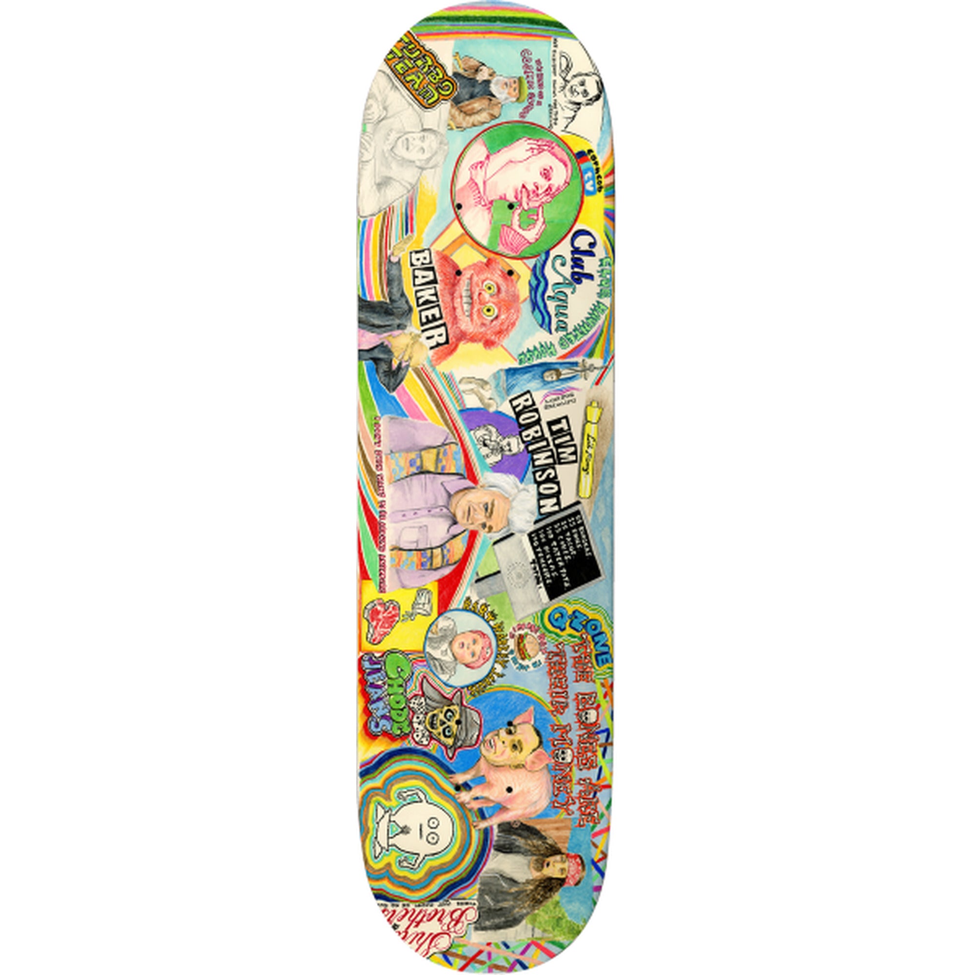 Baker Reynolds Cosmic Gumbo 8.5" x 32" Multi Color Skateboard Deck