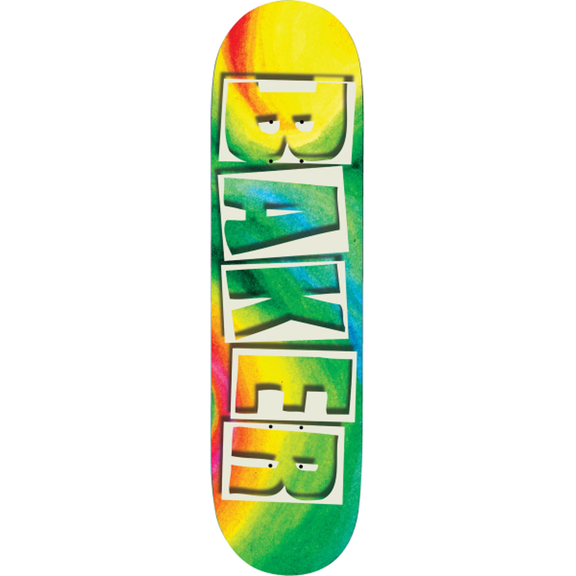 Baker Riley Hawk Watercolor 8.25” x 31.875” Multi Color Skateboard Deck