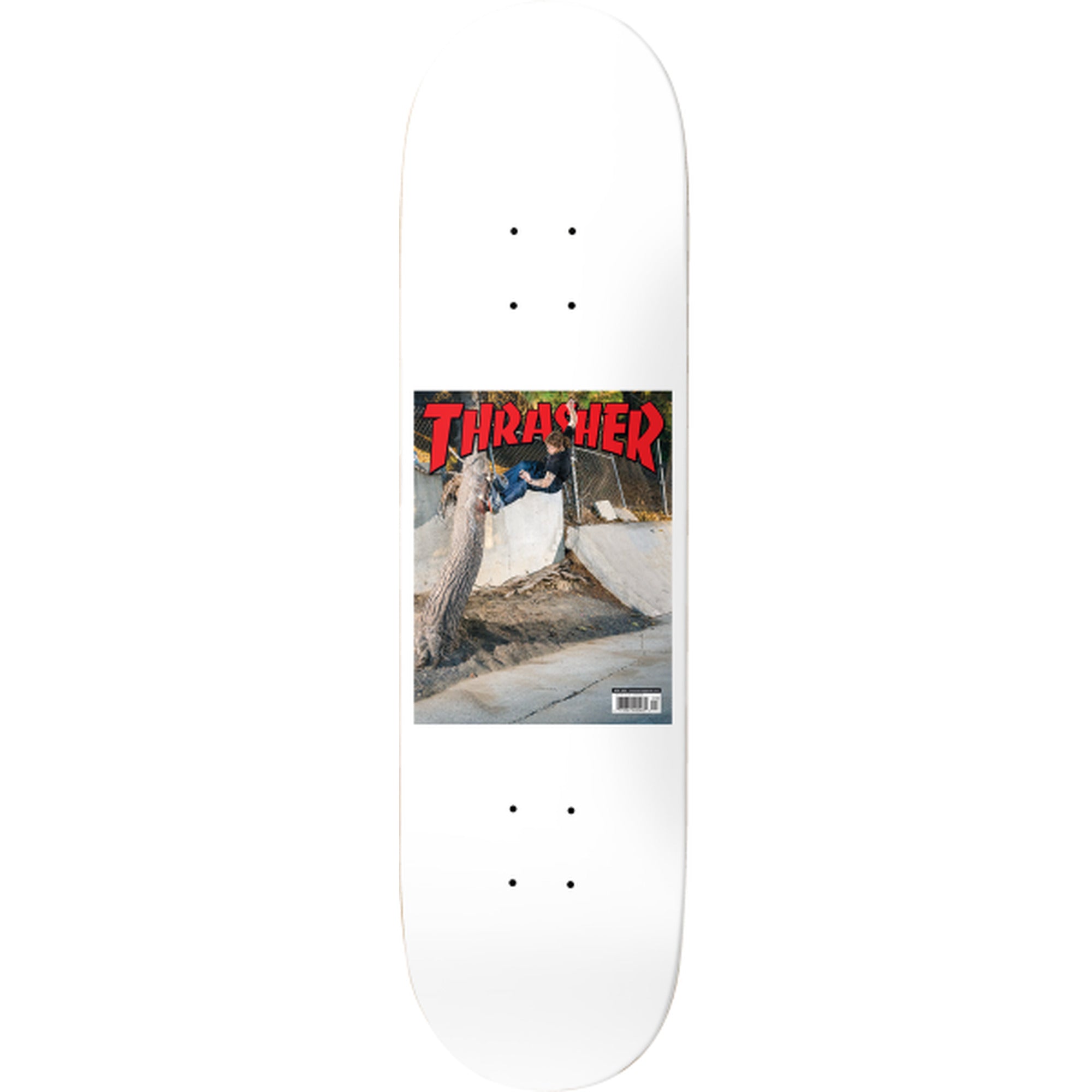 Baker Thrasher TF Cover 8.5" x 32" White Skateboard Deck