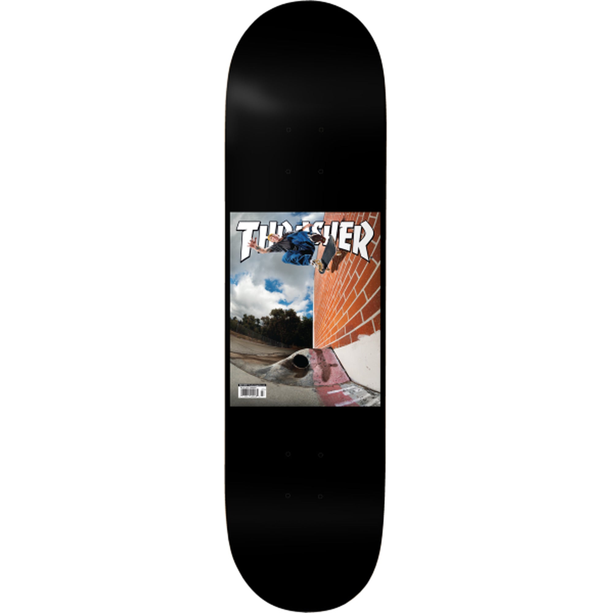 Baker Reynolds Thrasher Cover 8.25" x 31.87" Black Skateboard Deck