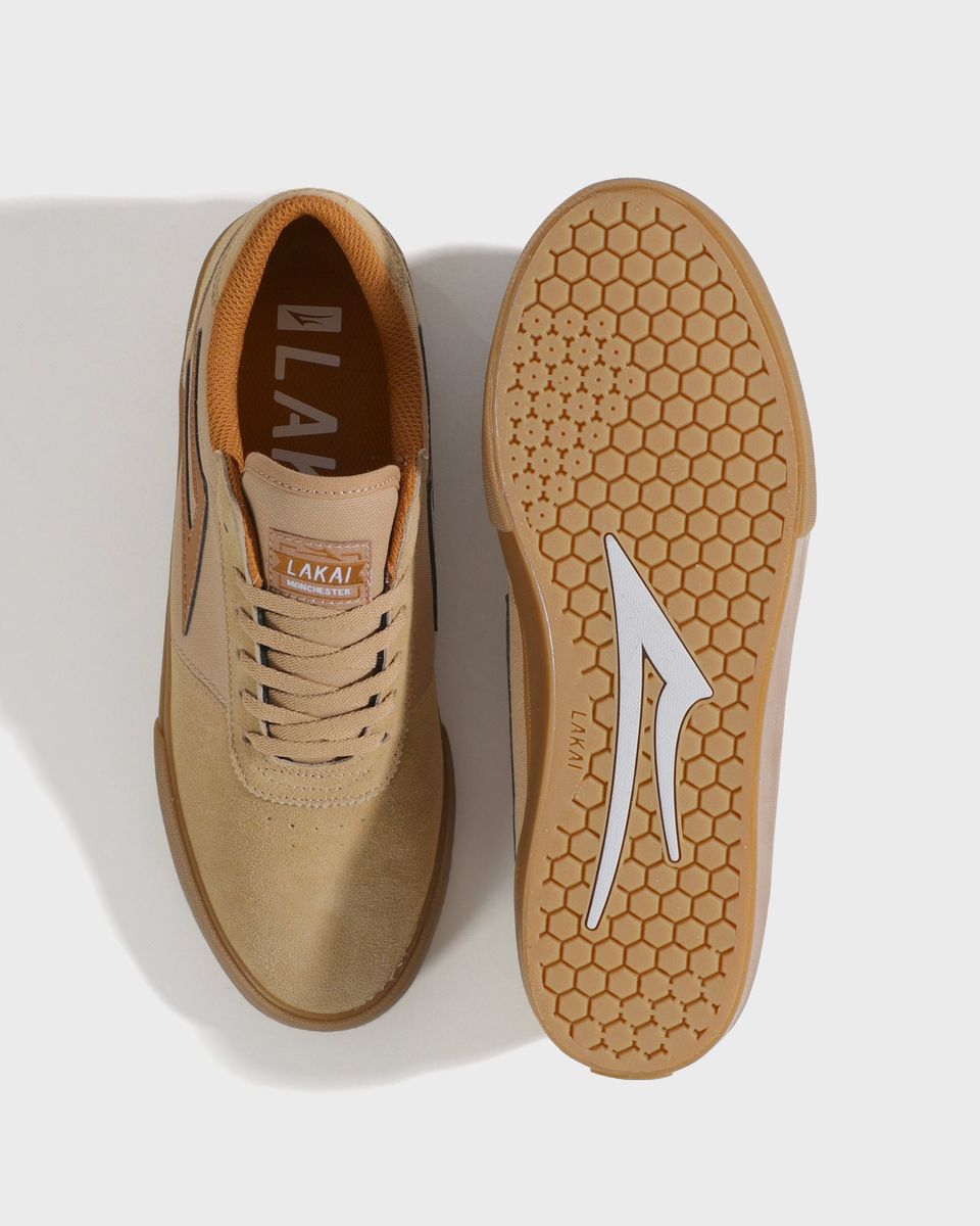 Lakai Manchester Tan/Gum Suede Skateboard Shoe
