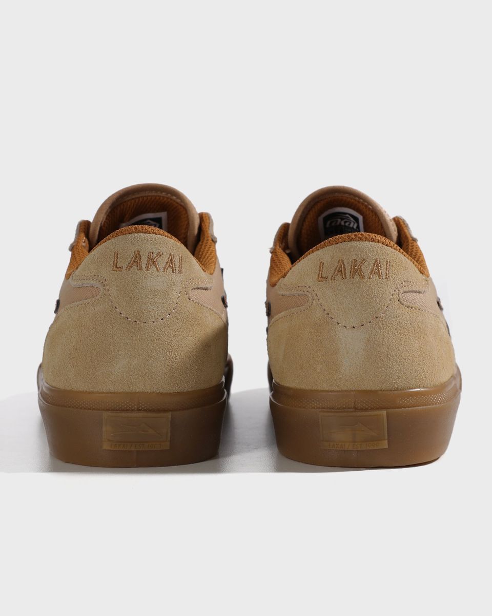 Lakai Manchester Tan/Gum Suede Skateboard Shoe