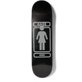 Girl Gass Metalls 8.5" X 32" Black Skateboard Deck