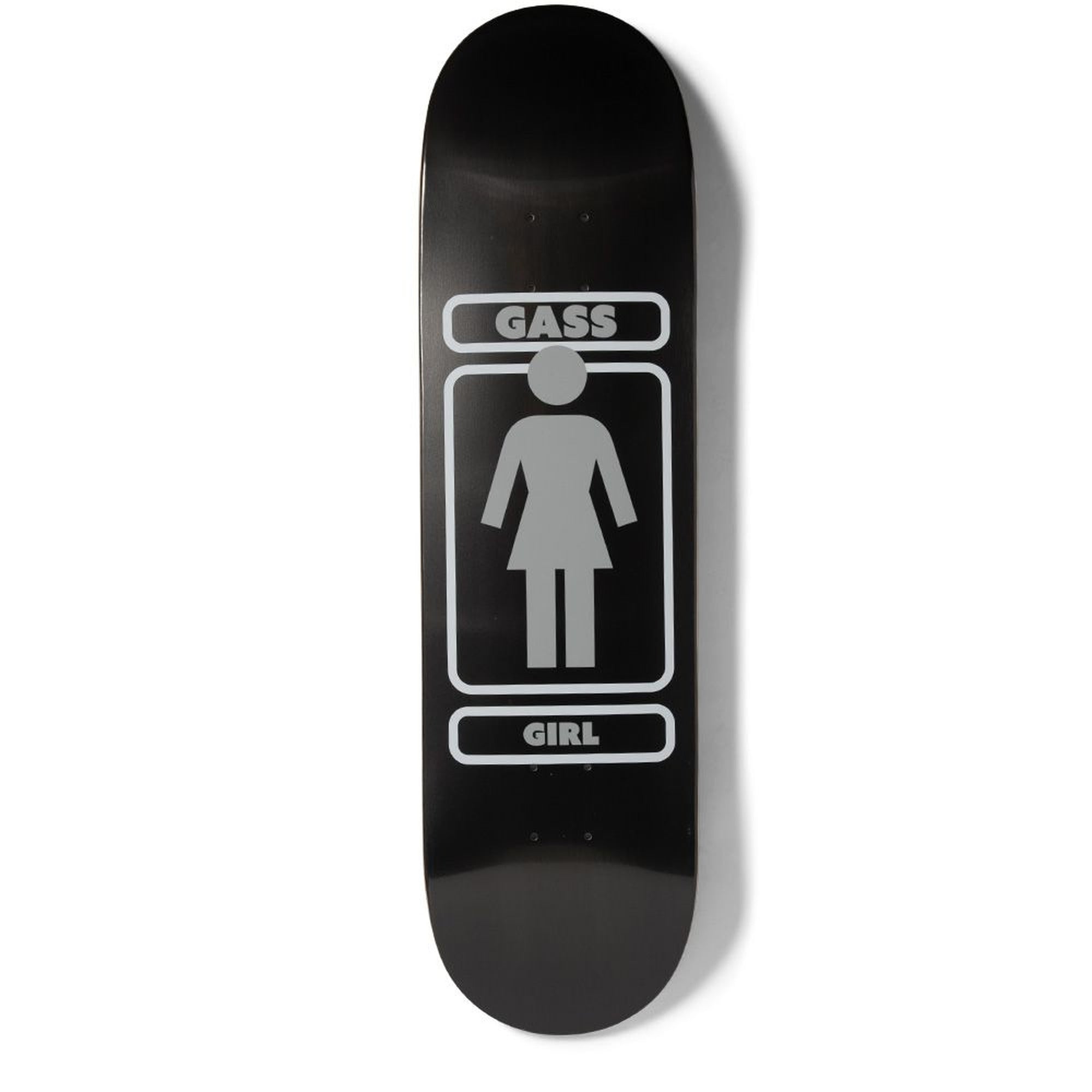 Girl Gass Metalls 8.5" X 32" Black Skateboard Deck
