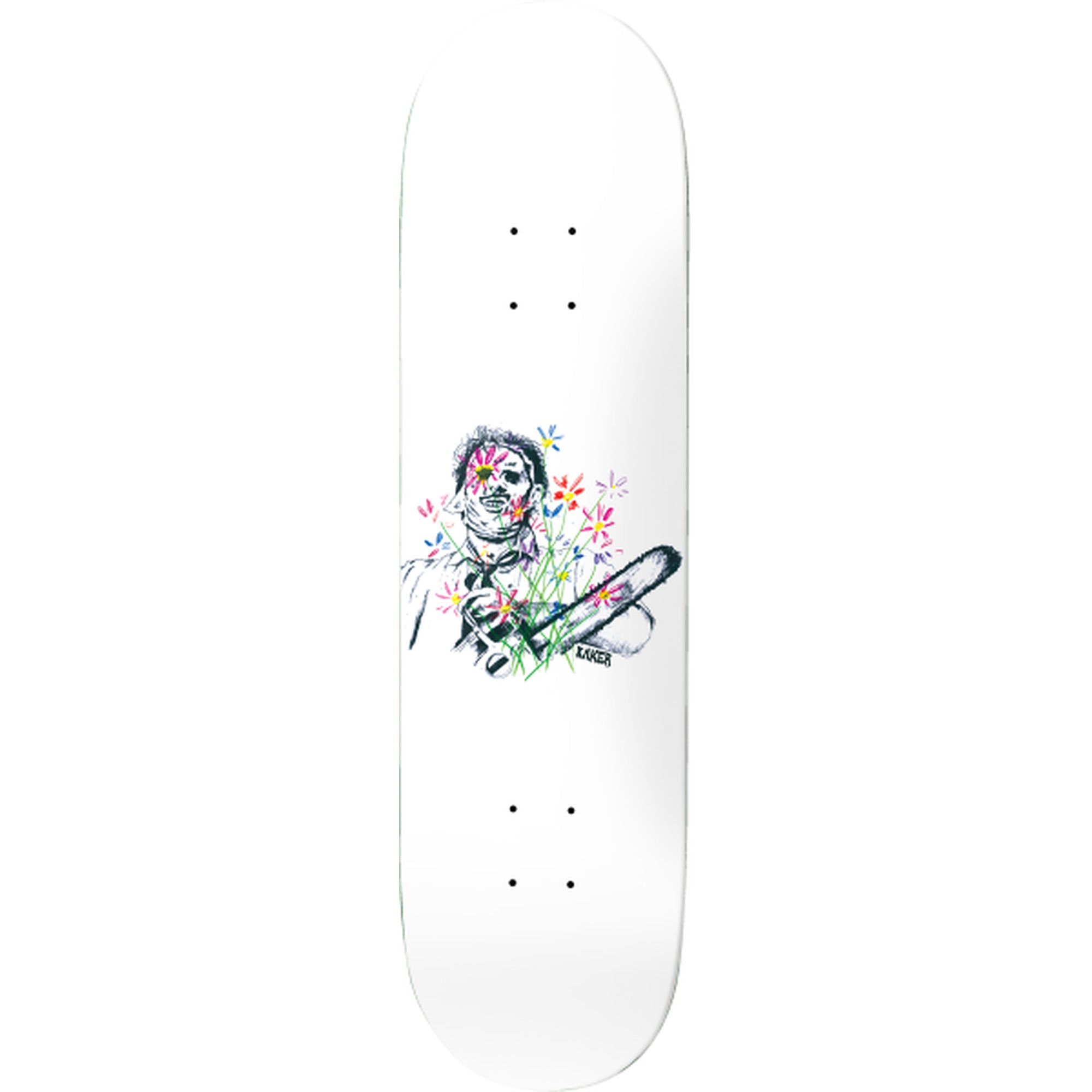 Baker Casper Booker Texas Flowers 8.5" x 32" Skateboard Deck