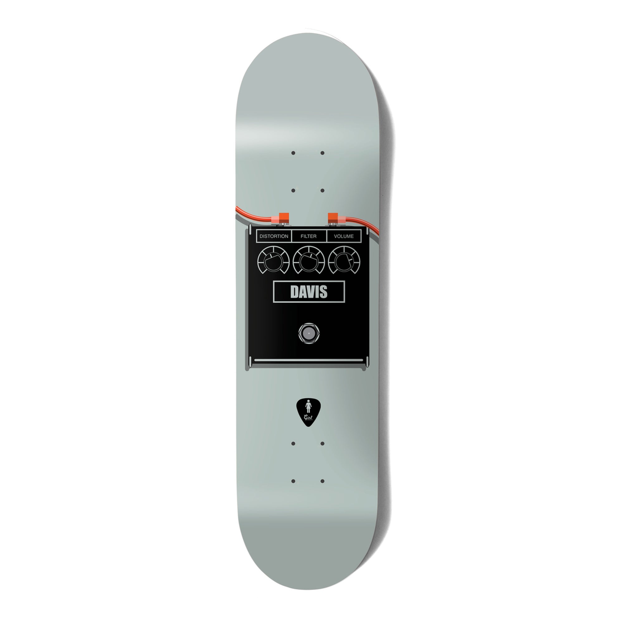 Girl Davis Stomp 8.25" X 31.875" Gray Skateboard Deck
