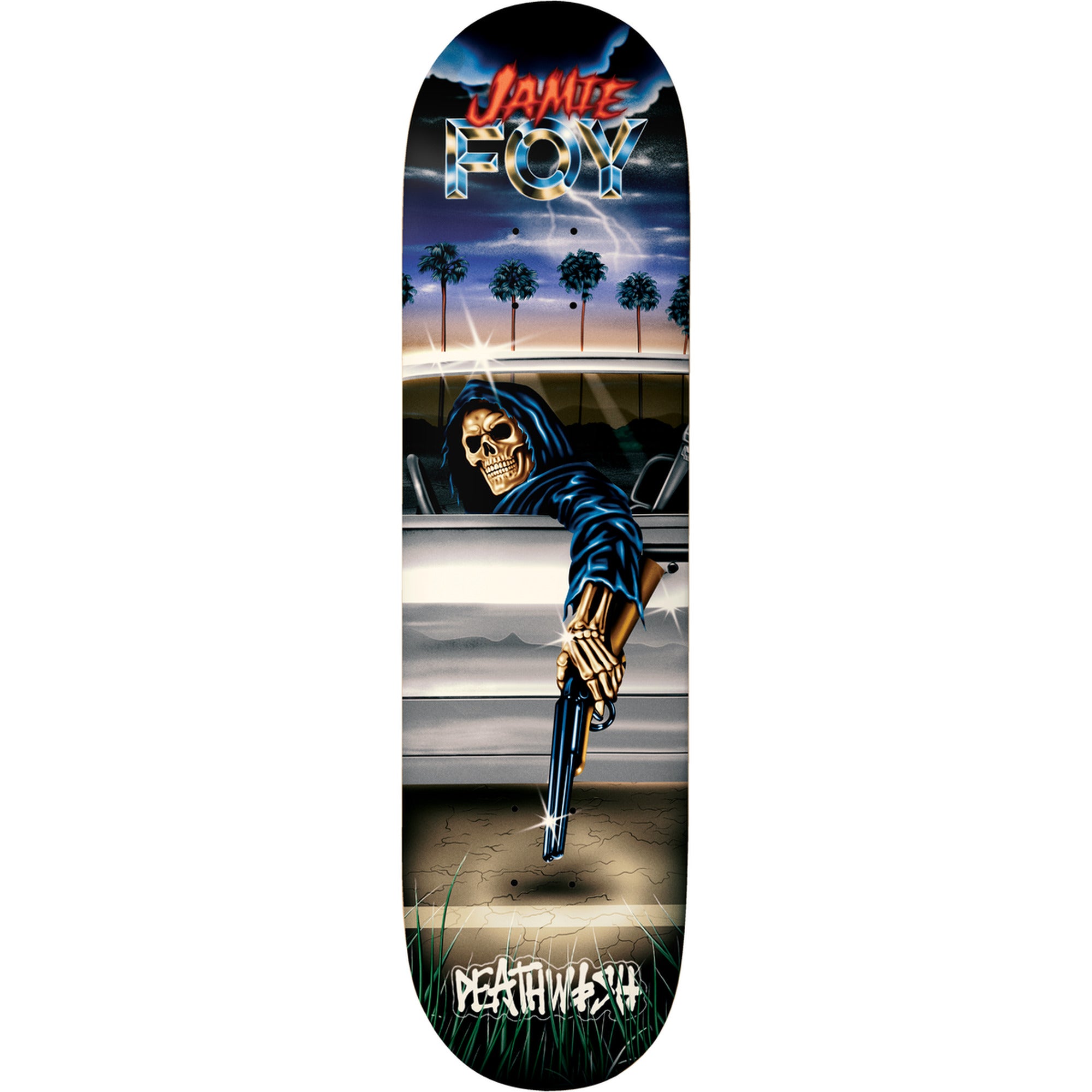 Deathwish Jamie Foy Samborgini Reaper 8.25" x 31.5" Skateboard Deck