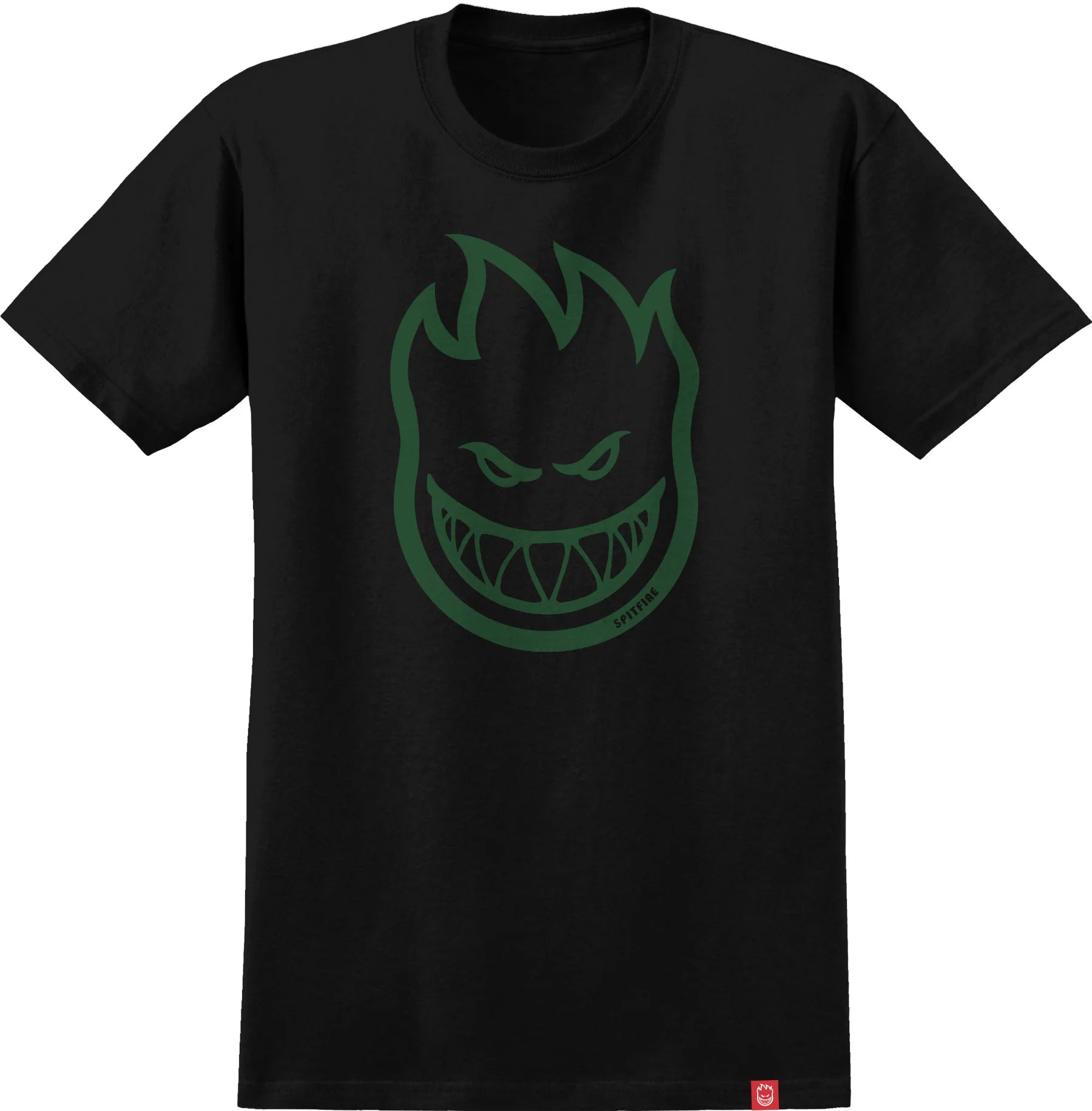 Spitfire Bighead Black Green T-Shirt