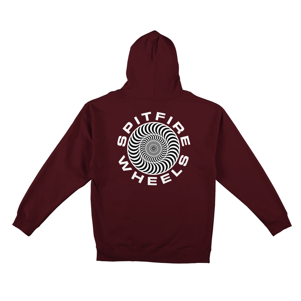 Spitfire Classic '87 Swirl Maroon w/ White Hoodie