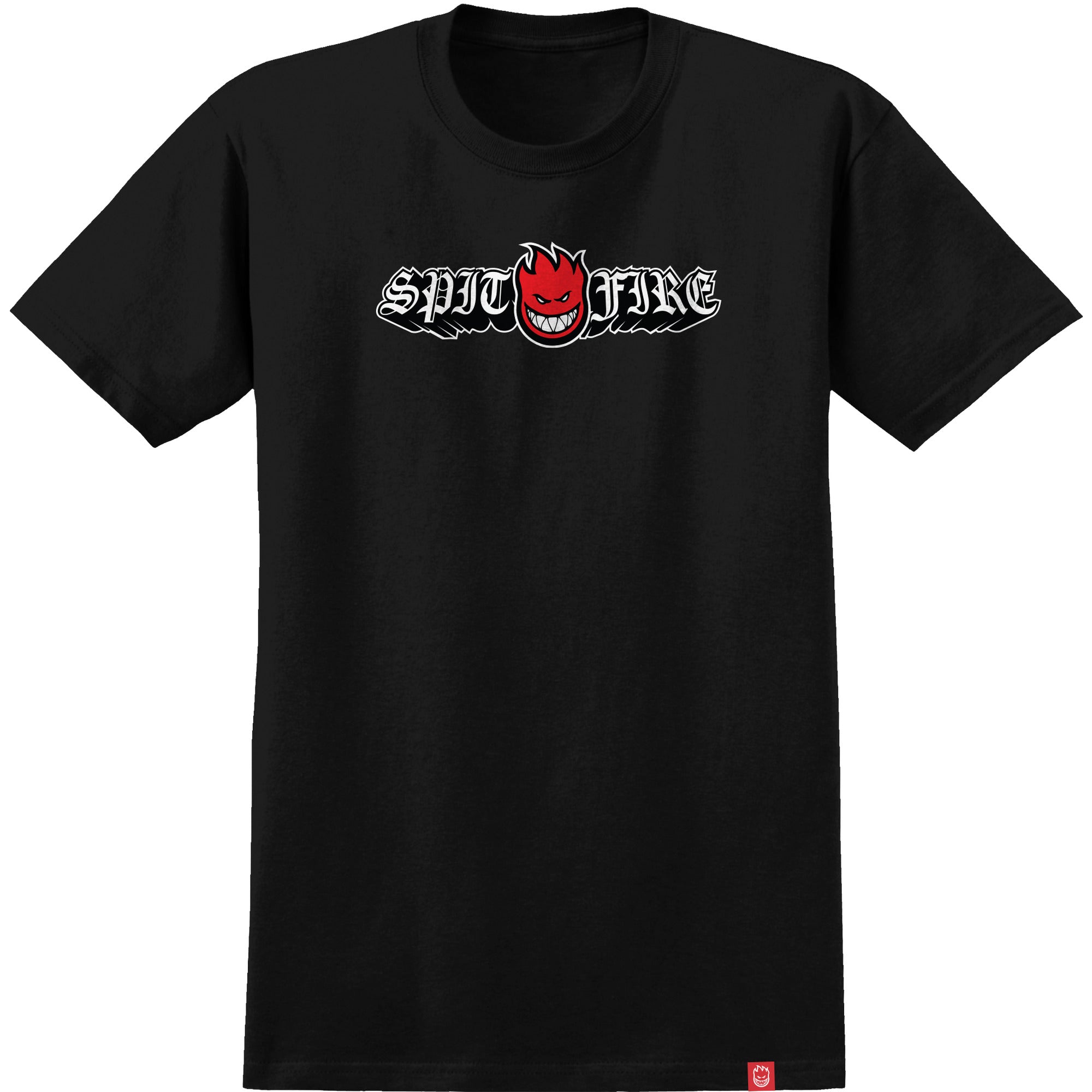 Spitfire Old E Drop Bighead Black w/ Red White T-Shirt