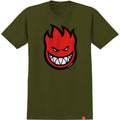 Spitfire Bighead Military Green/Red T-Shirt