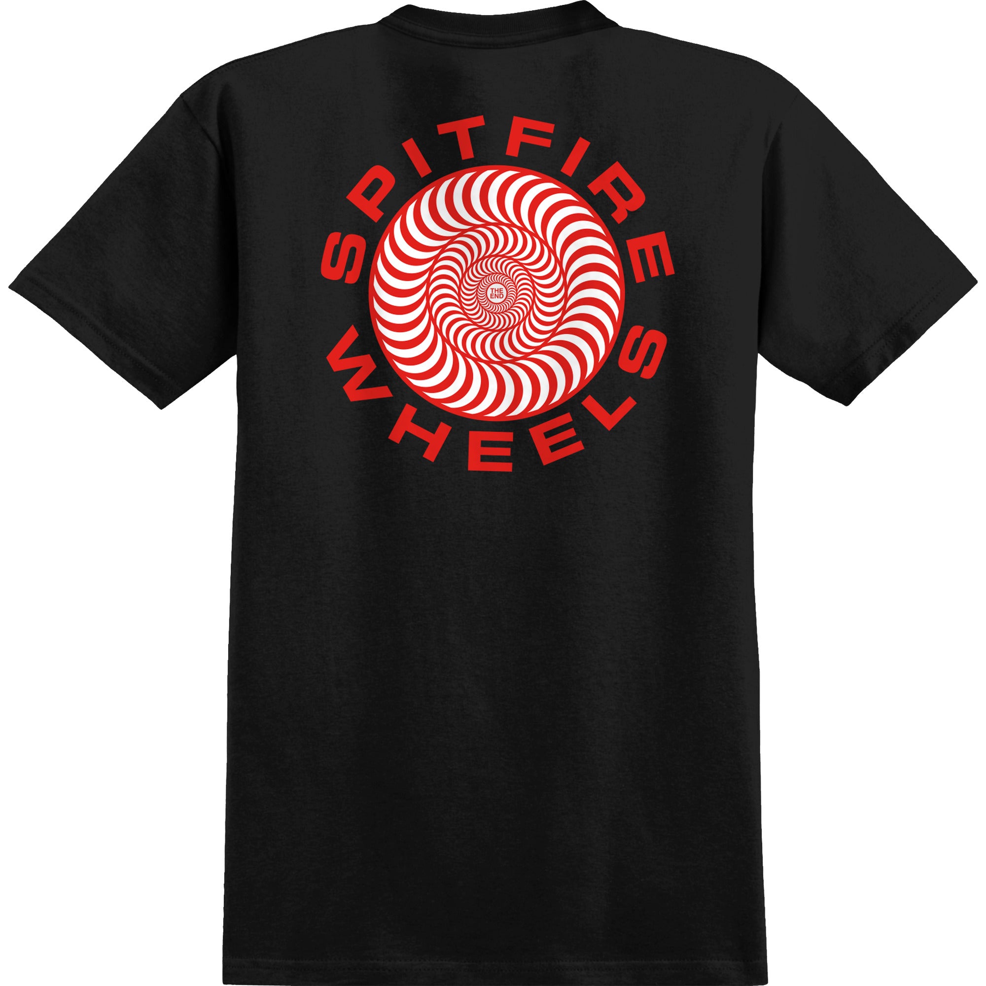 Spitfire Classic '87 Swirl Fill S/S Black w/ Red White T-Shirt