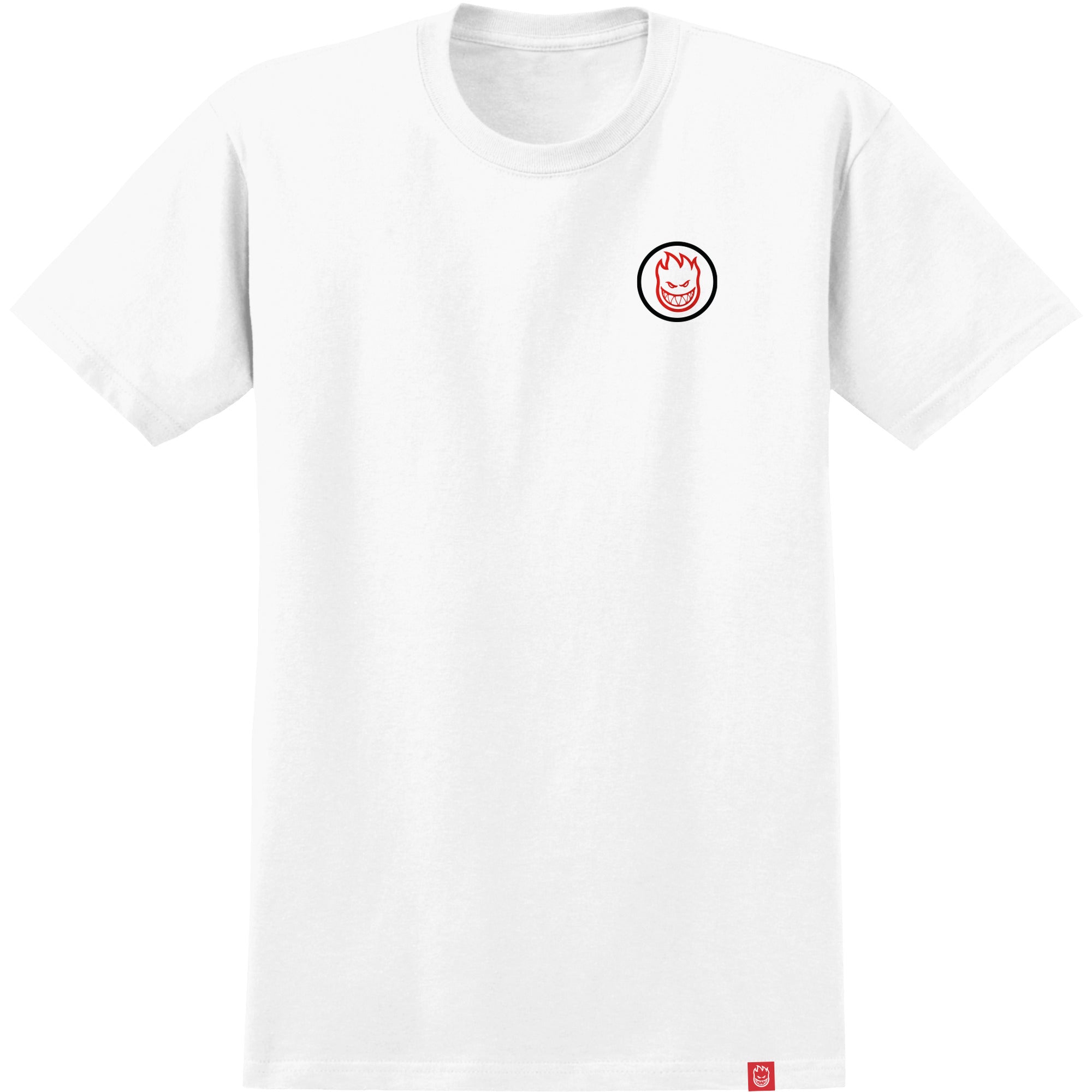 Spitfire Classic Swirl Overlay White w/ Red Black T-Shirt
