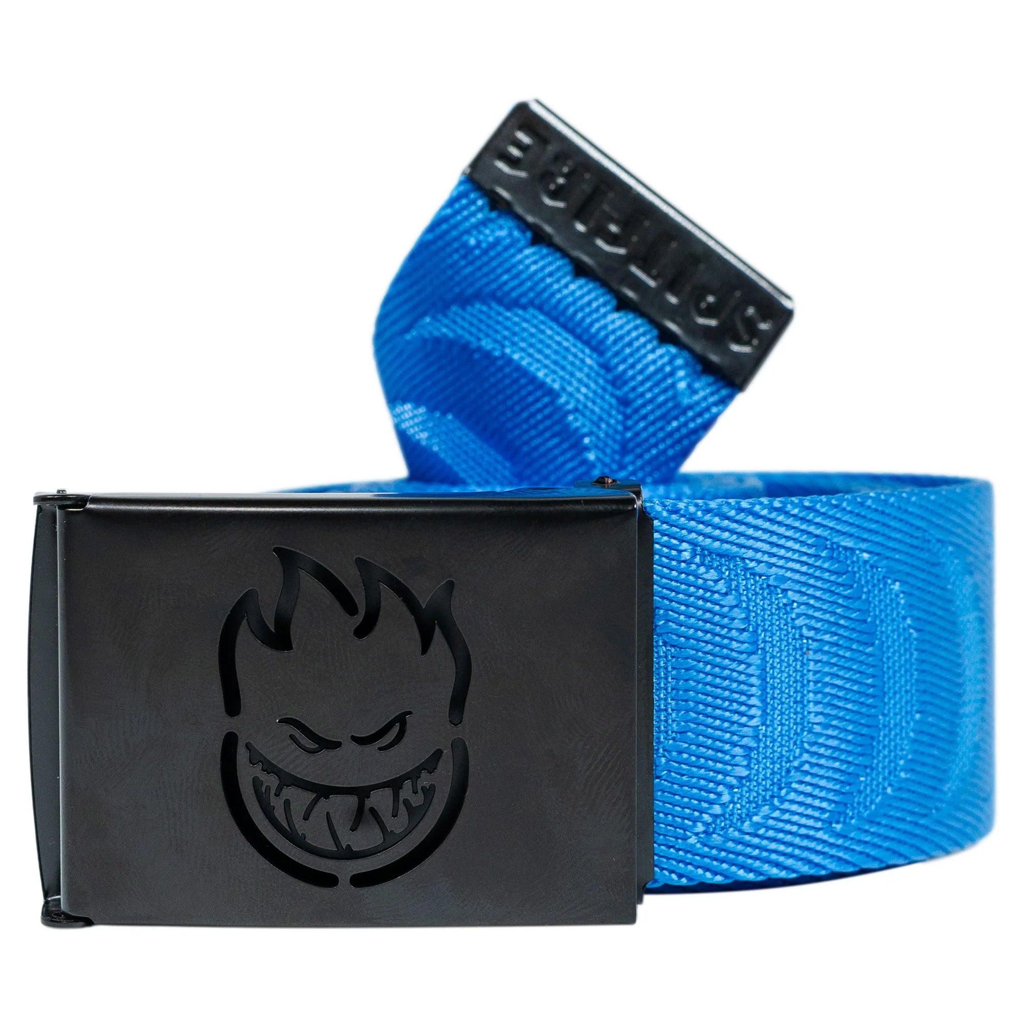 Spitfire Bighead Cut Out Crescent Jaquard Web Blue/Black Belt