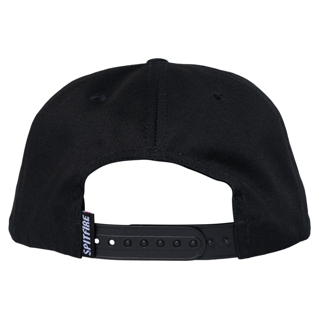 Spitfire Live To Burn Arch Snapback Black White Hat