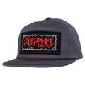 Spitfire Gas Mask Script Patch Snapback Charcoal Hat