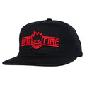 Spitfire LTB Arch Bighead Script Black Red Snapback Hat