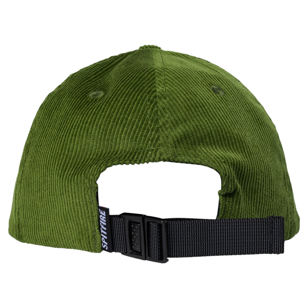 Spitfire Flame Out Olive Red Black Corduroy Strapback Hat