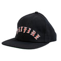 Spitfire Old E Arch Black / Red / Green Strapback Hat
