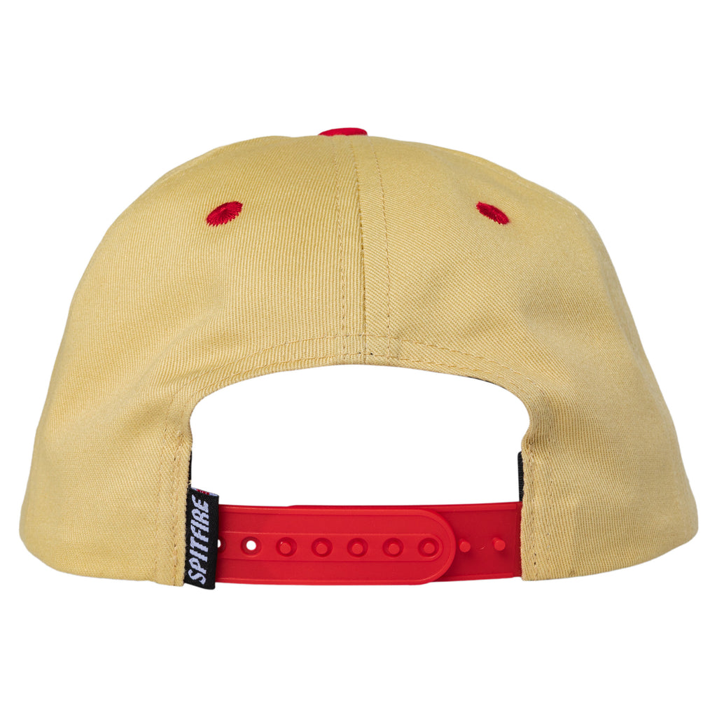 Spitfire Classic '87 Swirl Patch Tan Red Black Snapback Hat