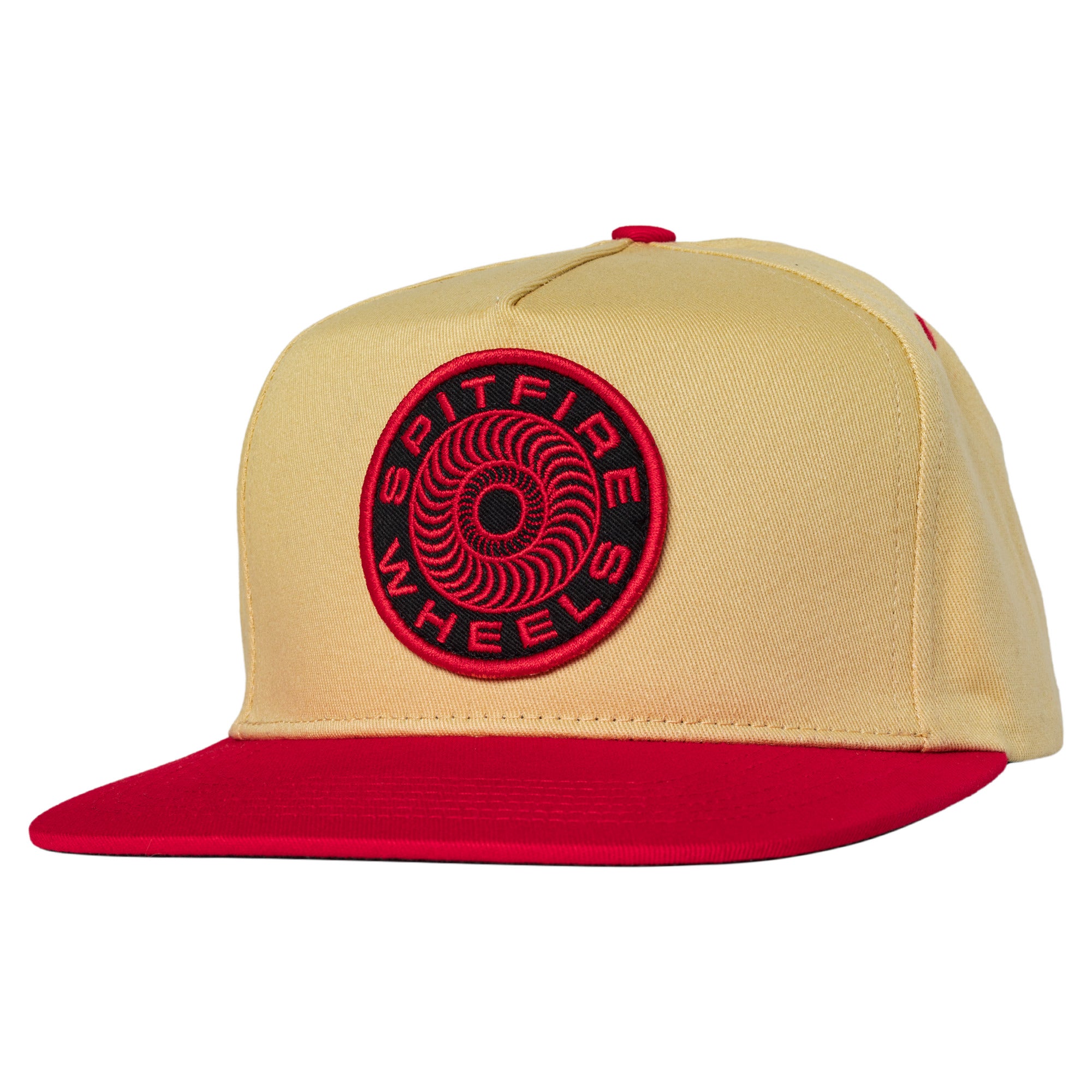 Spitfire Classic '87 Swirl Patch Tan Red Black Snapback Hat