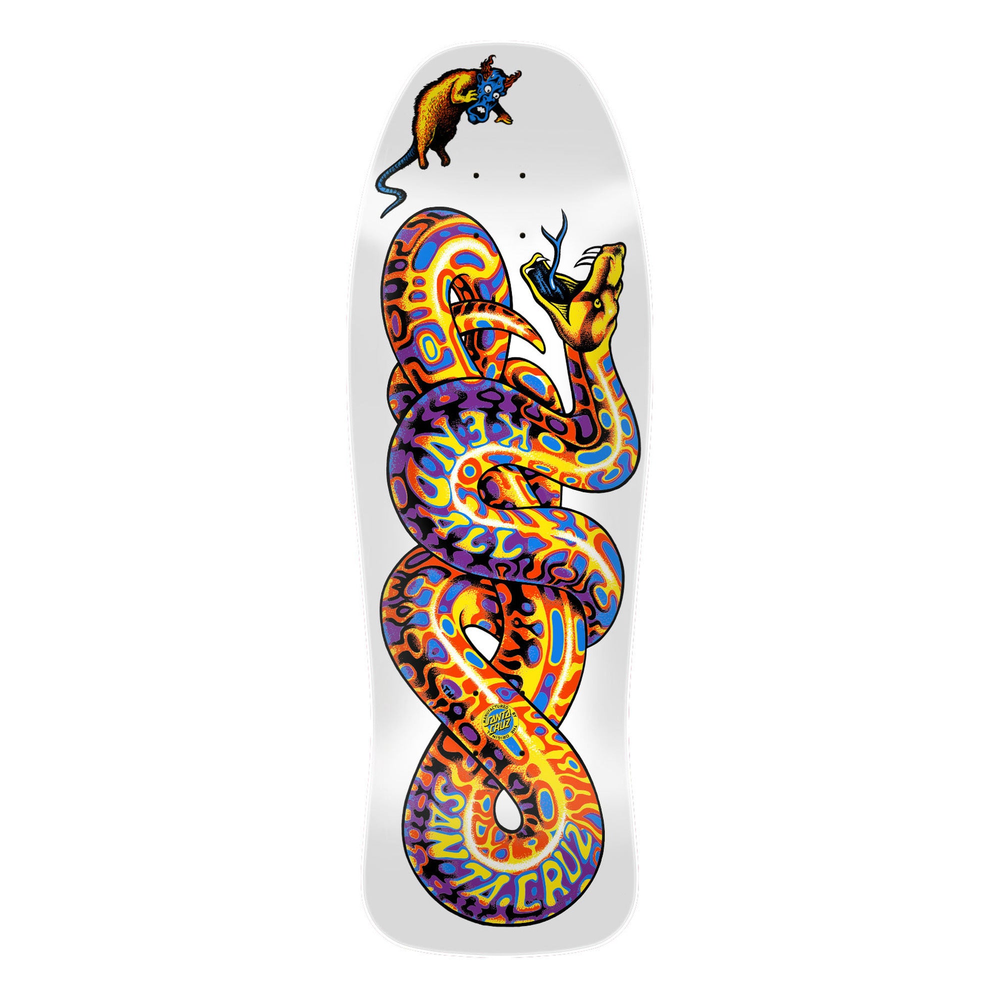 Santa Cruz Kendall Snake Reissue 9.975" x 30.125" White Skateboard Deck