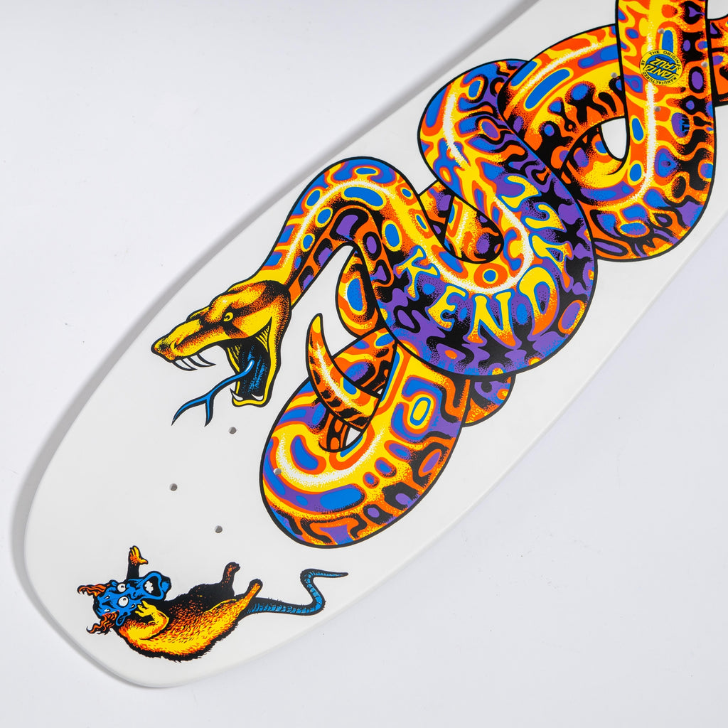 Santa Cruz Kendall Snake Reissue 9.975" x 30.125" White Skateboard Deck