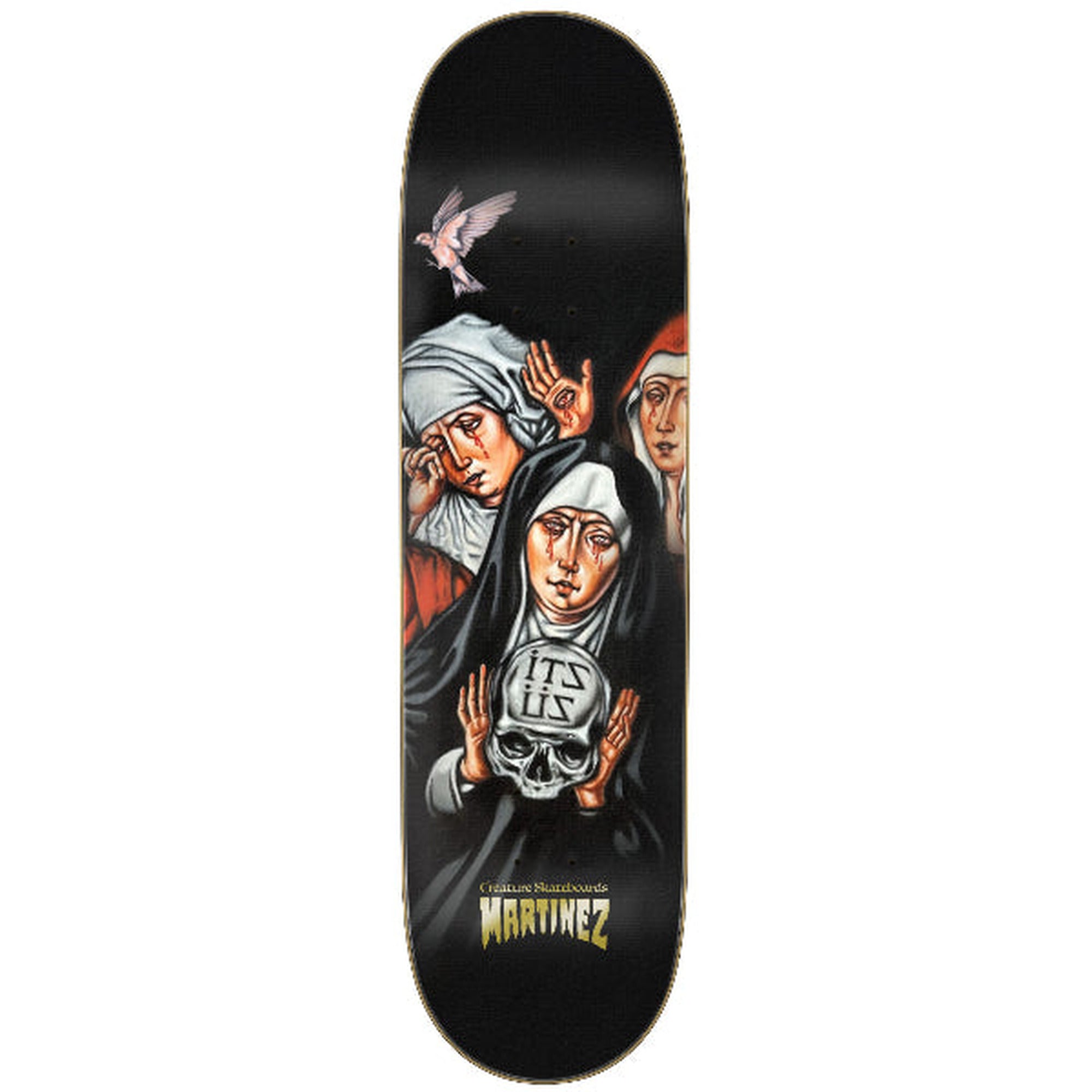 Creature Martinez Its Us Witches Pro Stumps 8.5" x 31.88" Black Skateboard Deck
