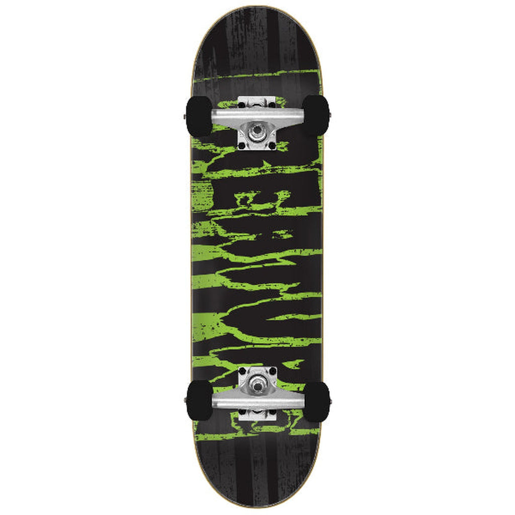 Creature Tattered Large 8.25" x 31.5" Black Complete Skateboard Deck