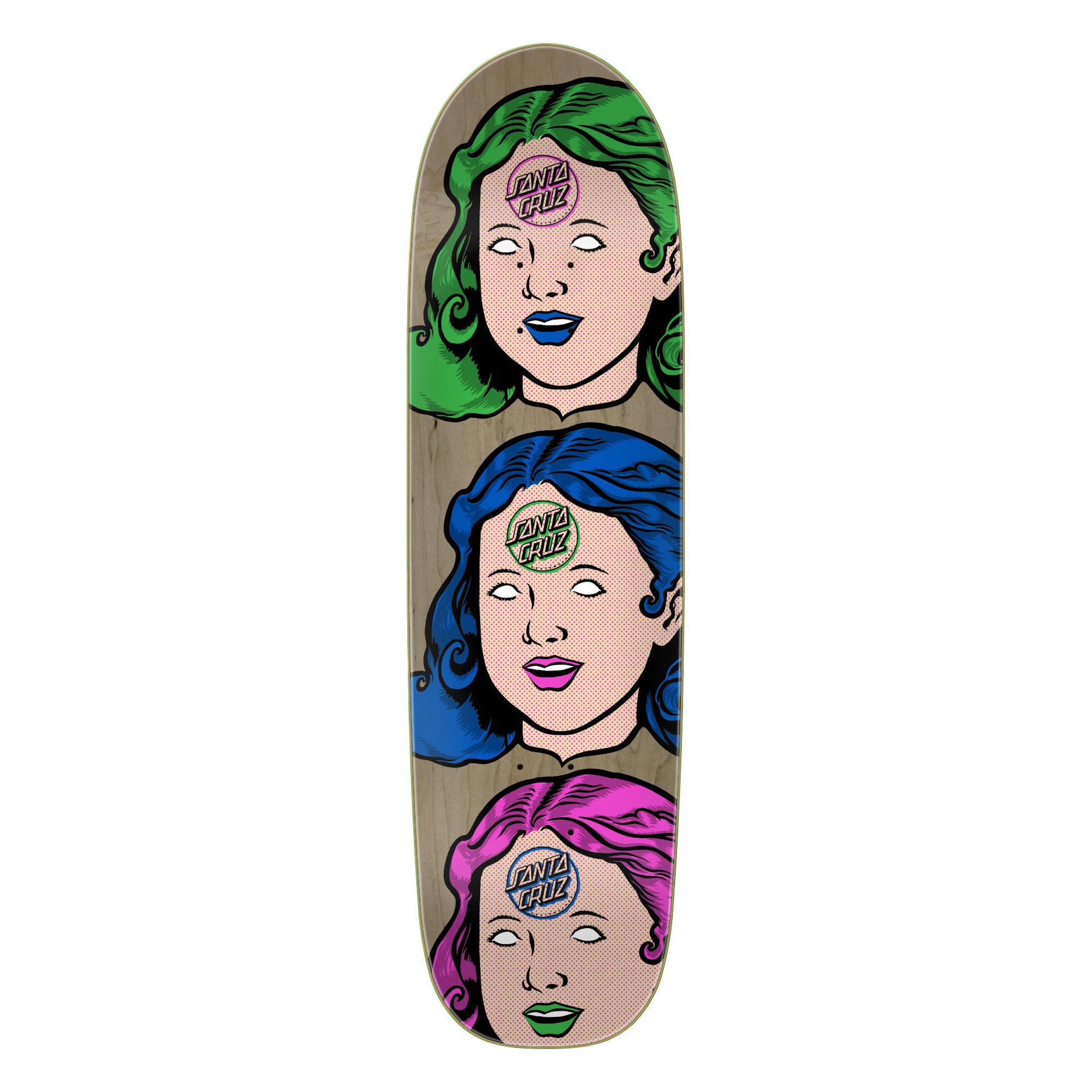 Santa Cruz Possessed Head FeelBase 8.5" x 31.1" Skateboard Deck