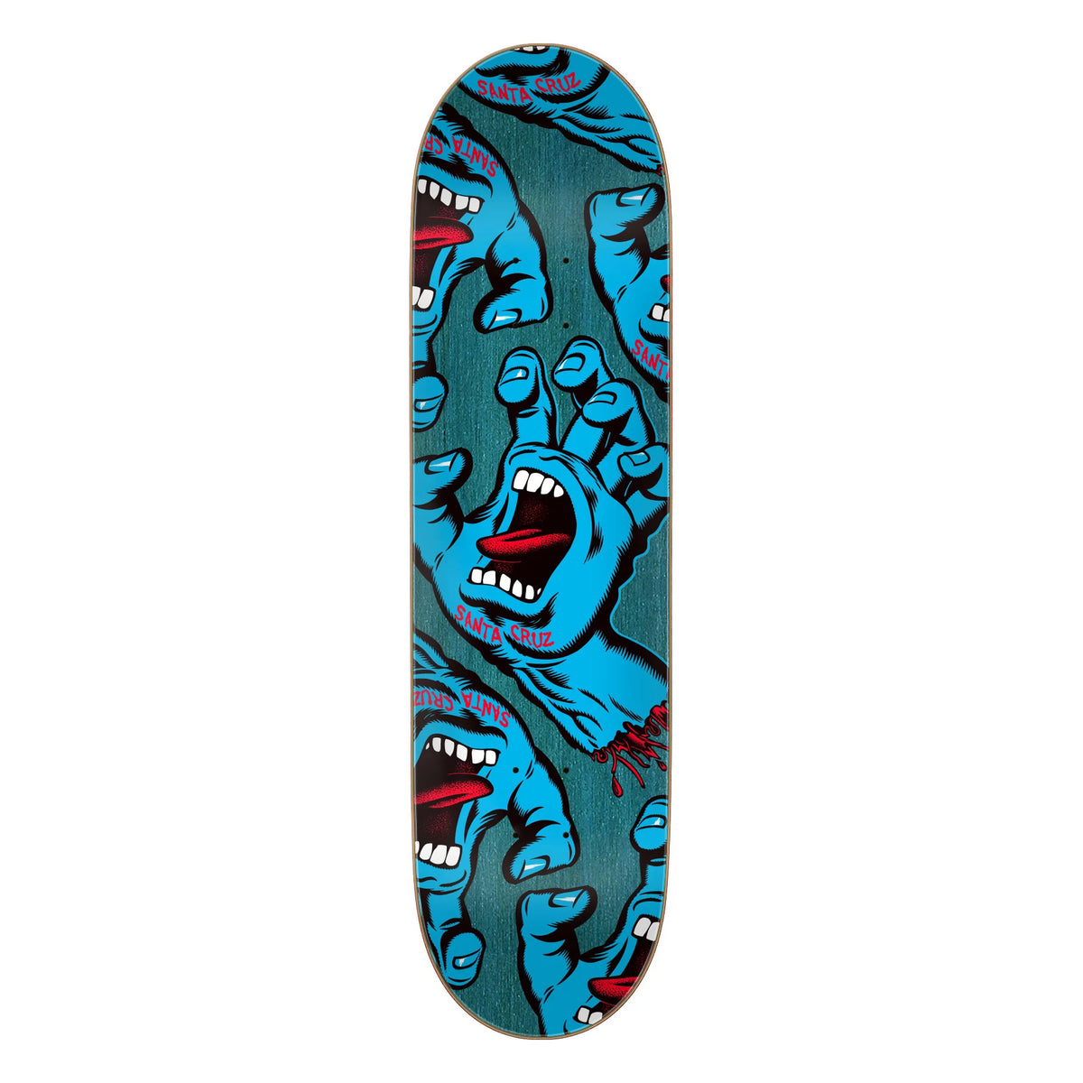 Santa Cruz Crowded Hands 8.25" x 31.83" Skateboard Deck
