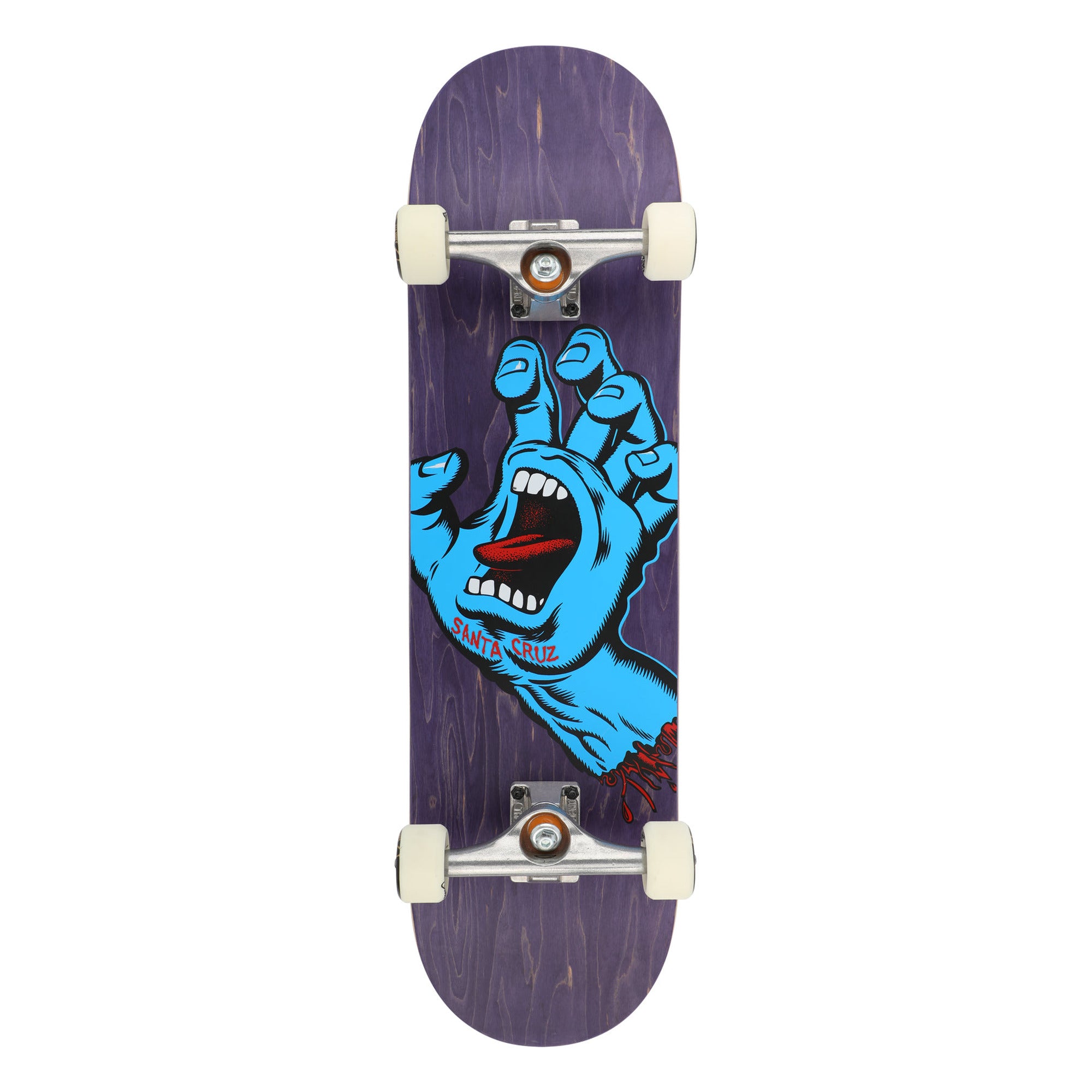 Santa Cruz Screaming Hand 8.375" x 32" Purple Complete Skateboard Deck