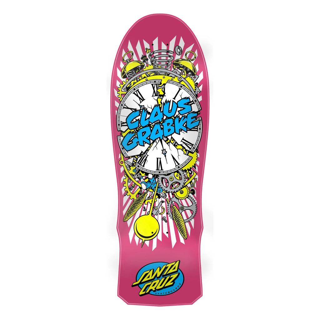 Santa Cruz Grabke Exploding Clock Reissue 10.04" x 15.375" Skateboard Deck