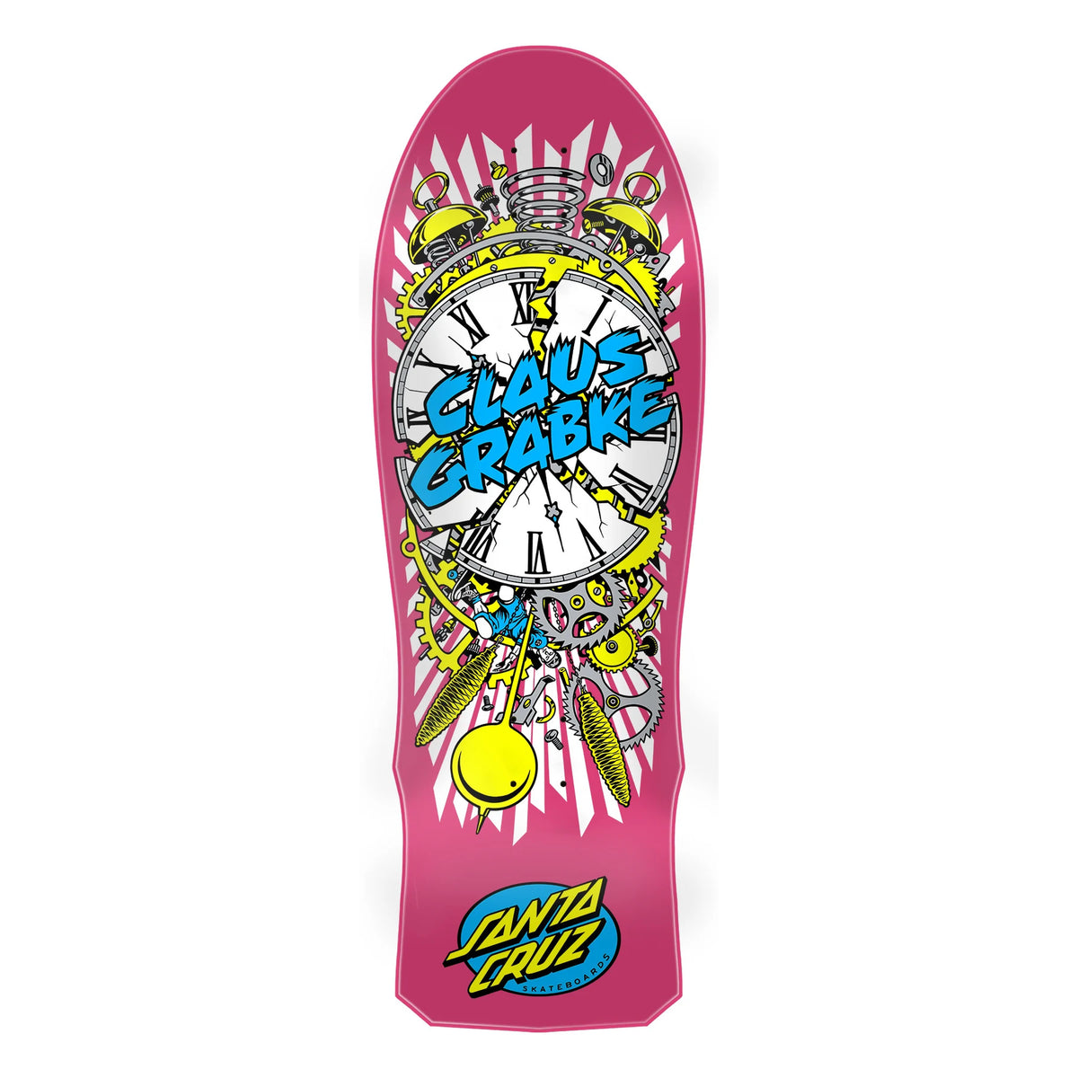 Santa Cruz Grabke Exploding Clock Reissue 10.04" x 15.375" Skateboard Deck